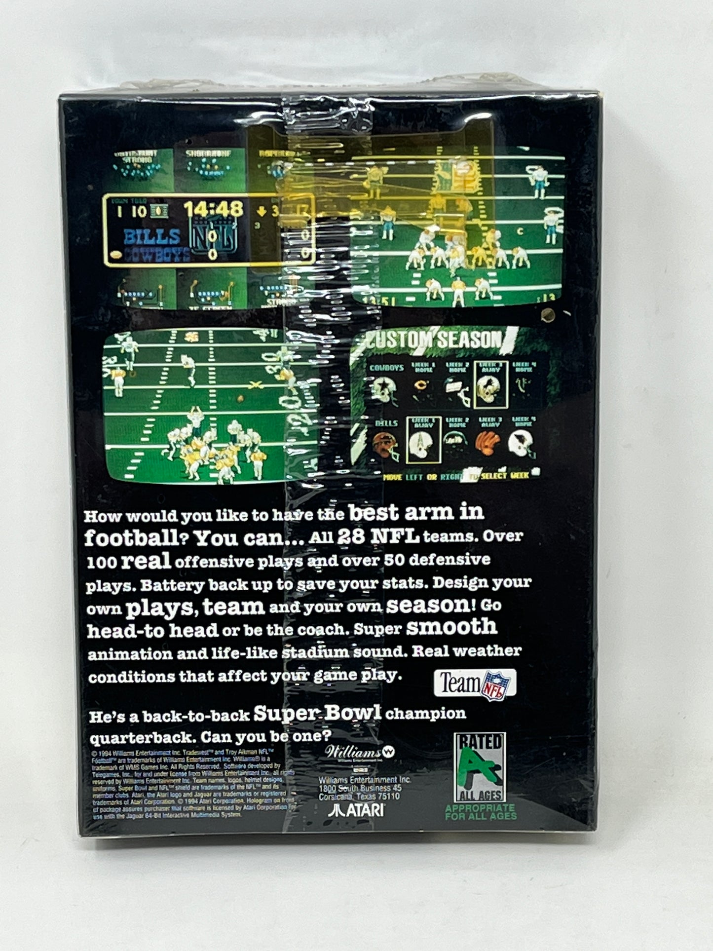 Atari Jaguar - Troy Aikman NFL Football - Brand New / Factory Sealed