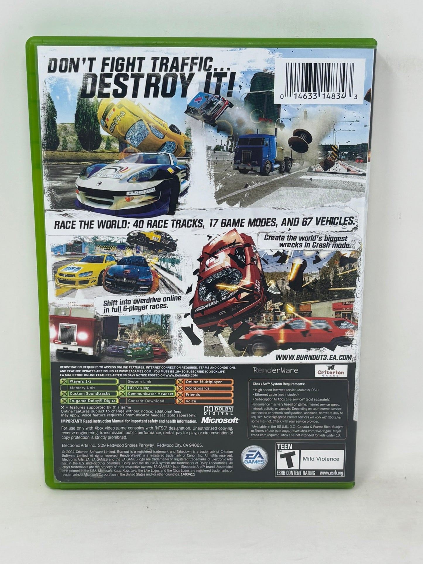 XBox - Burnout 3 Takedown - Complete