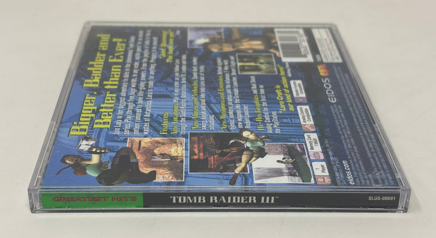 Sony PlayStation - Tomb Raider III (Greatest Hits) Complete