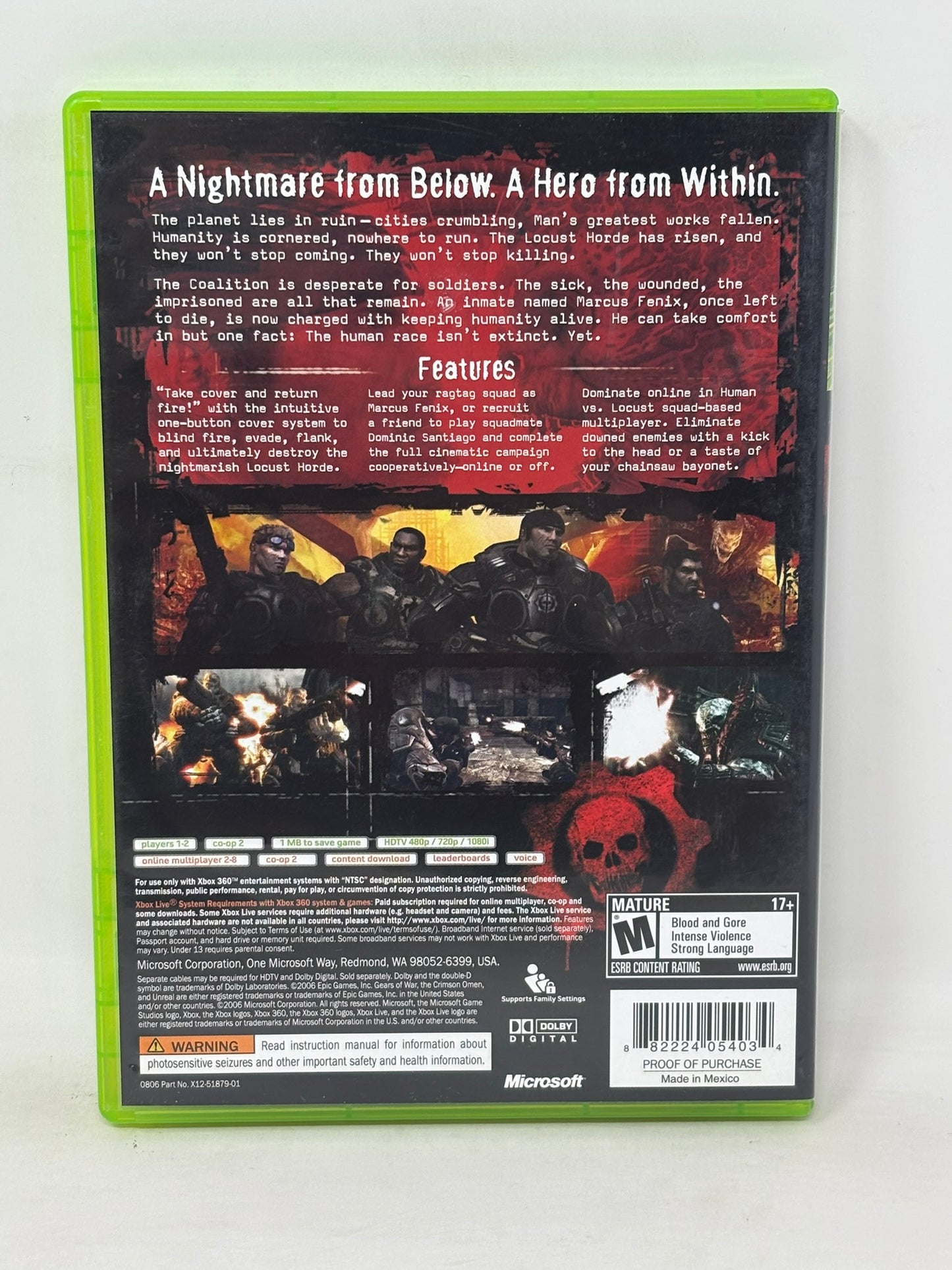 XBox 360 - Gears of War - Complete
