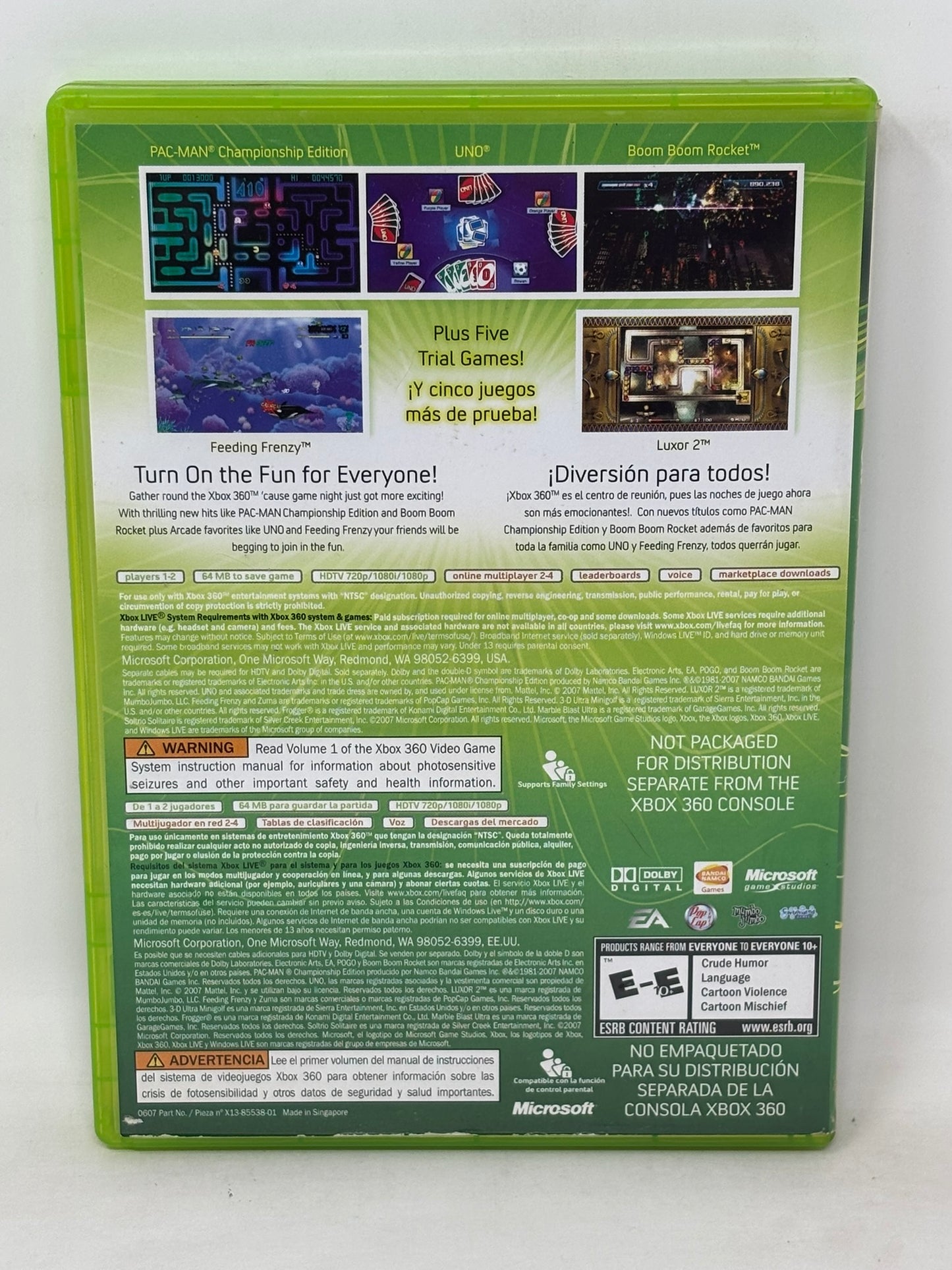 XBox 360 - XBox LIve Arcade 5 Game Compilation Disc