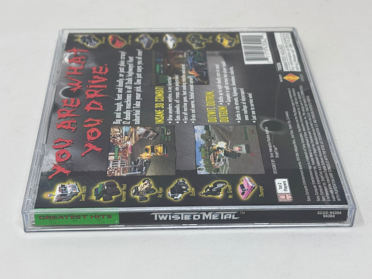 Sony PlayStation - Twisted Metal (Greatest Hits) - Complete