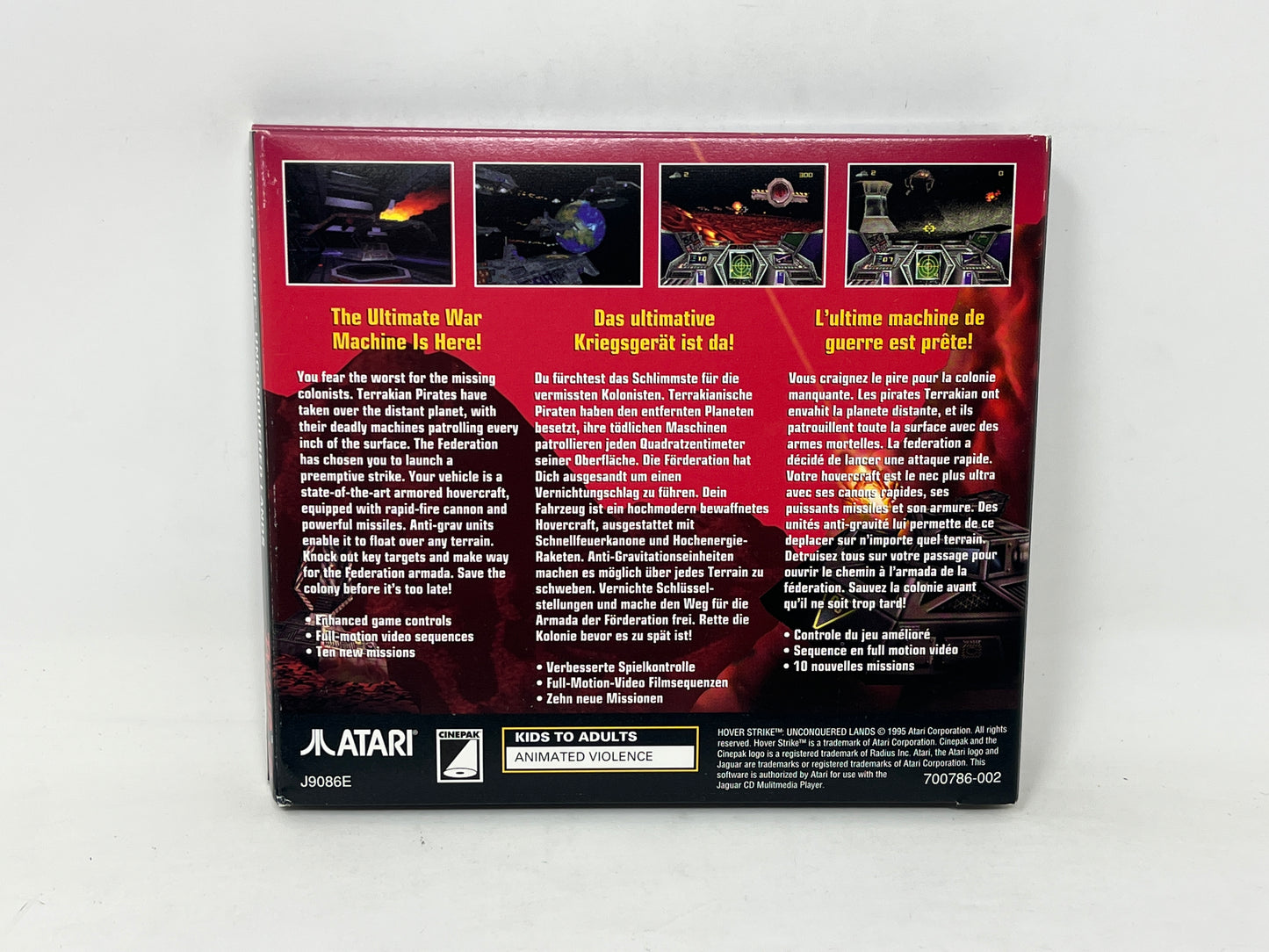 Atari Jaguar CD - Hover Strike Unconquered Lands - Complete