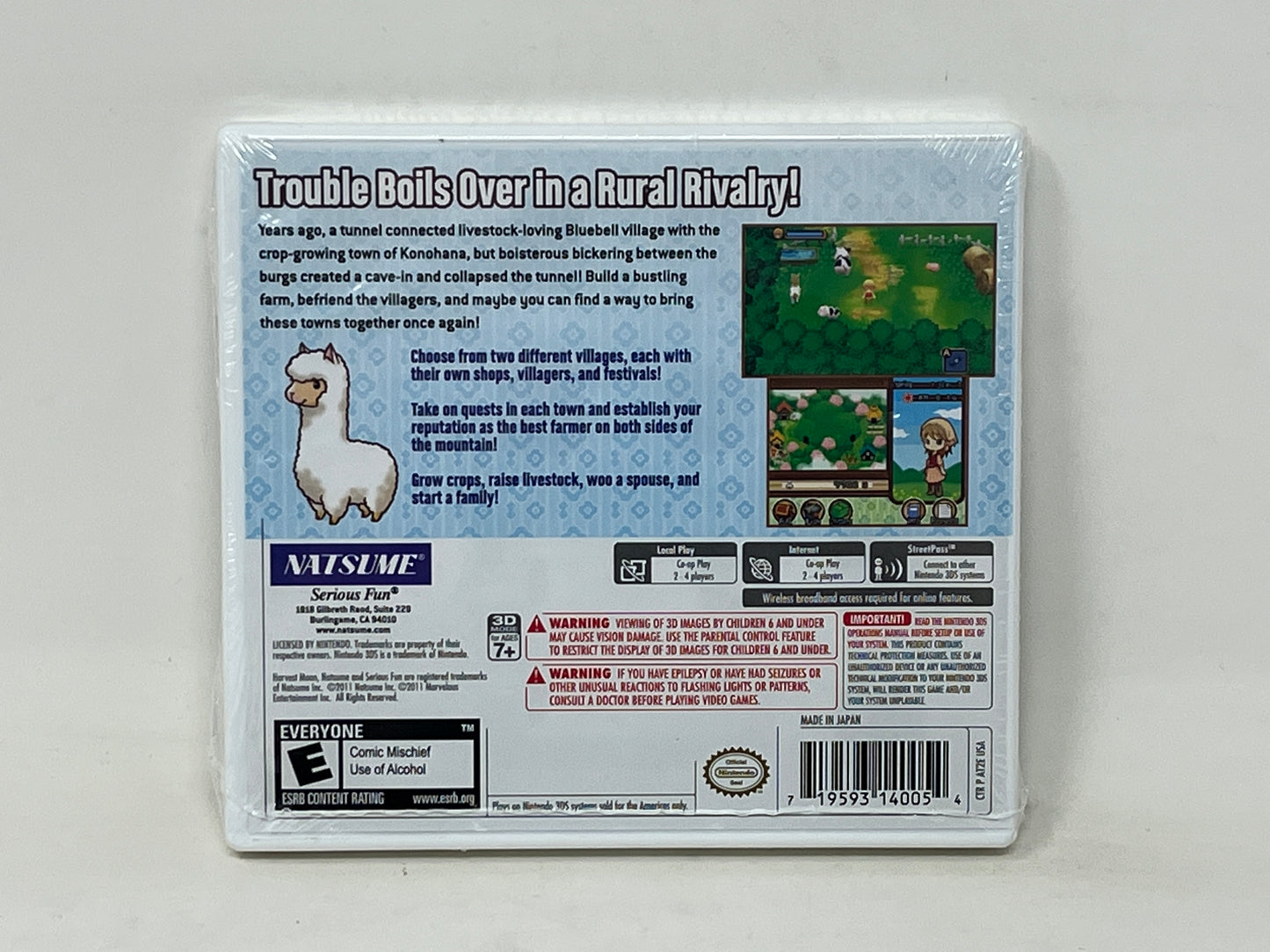 Nintendo 3DS - Harvest Moon 3D Tale of Two Towns - Sealed