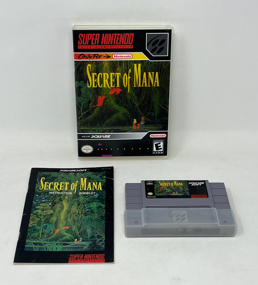 SNES Super Nintendo - Secret of Mana w/ Instruction Manual