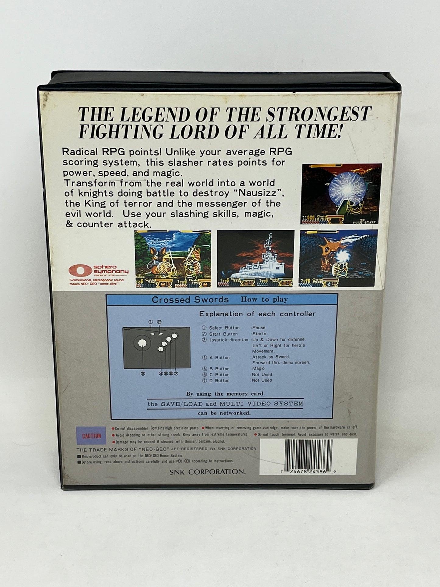 Neo Geo AES - Crossed Swords - Complete