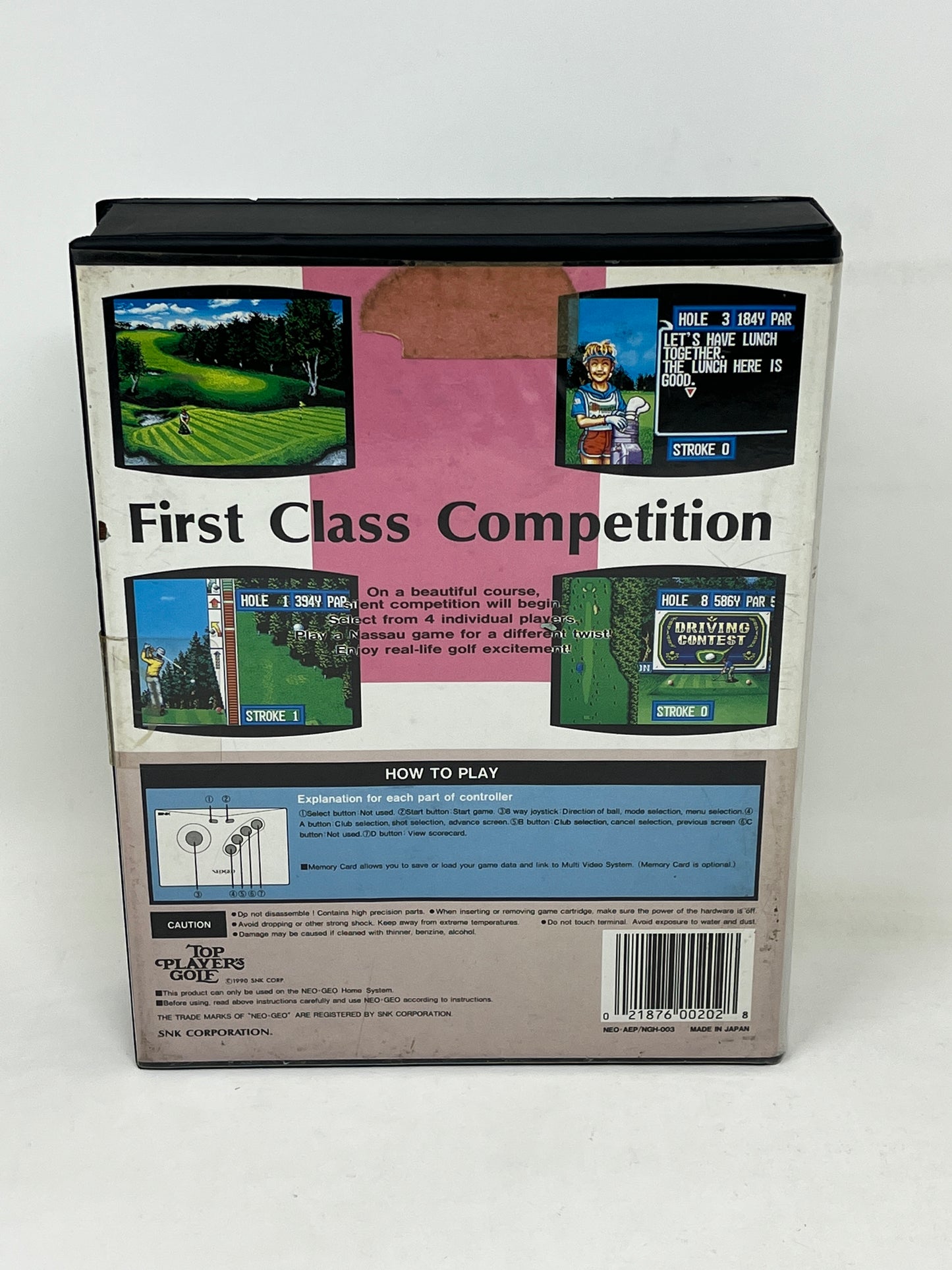 Neo Geo AES - Top Players Golf - Complete