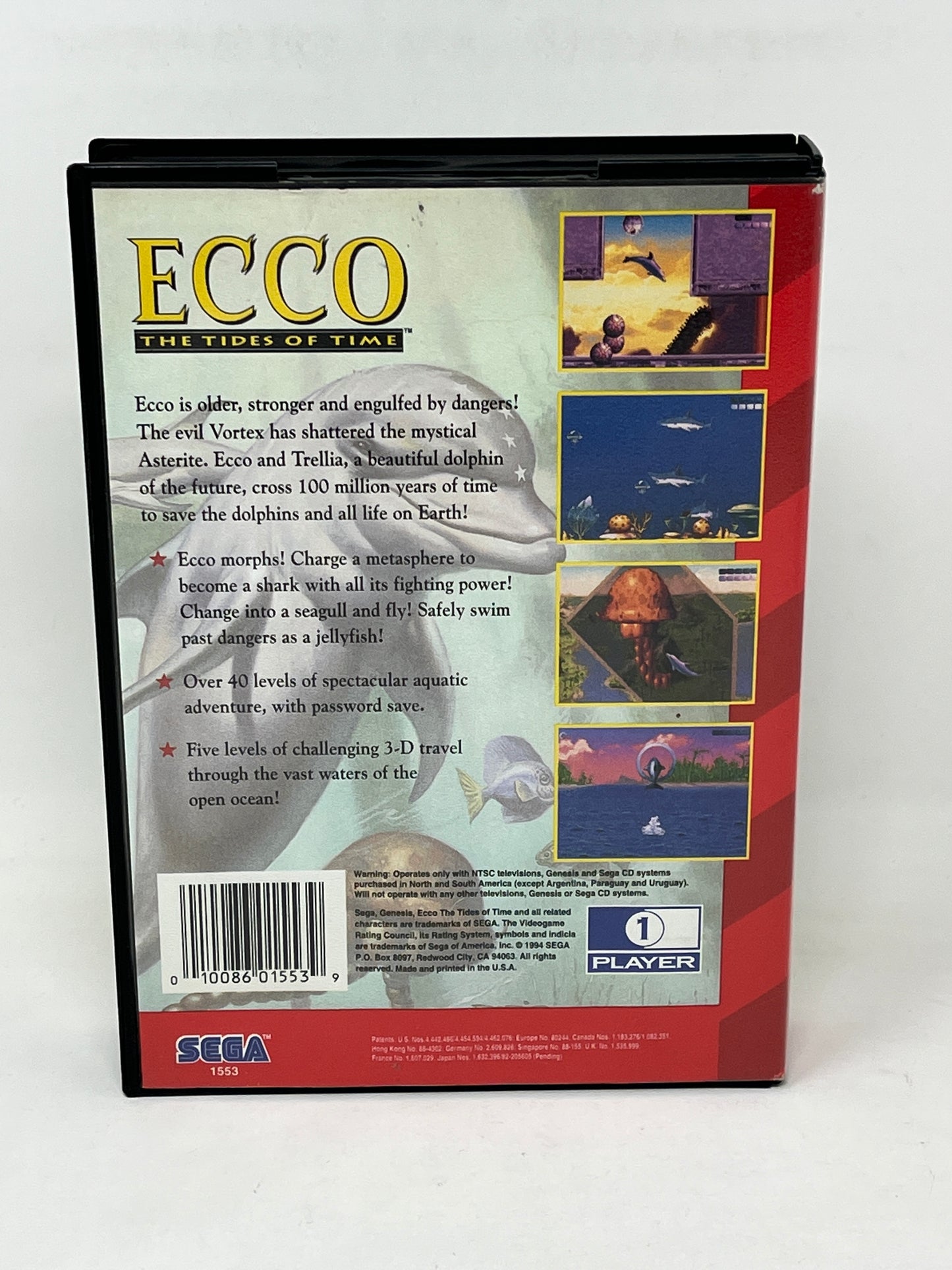 Sega Genesis - Ecco Tides of Time - Complete