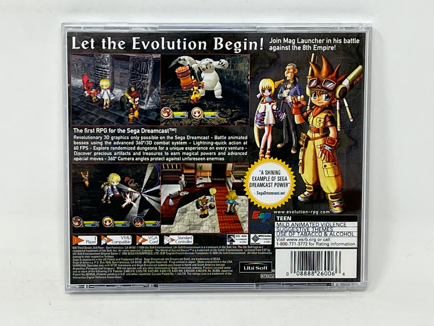 Sega Dreamcast - Evolution the World of Sacred Device - Complete