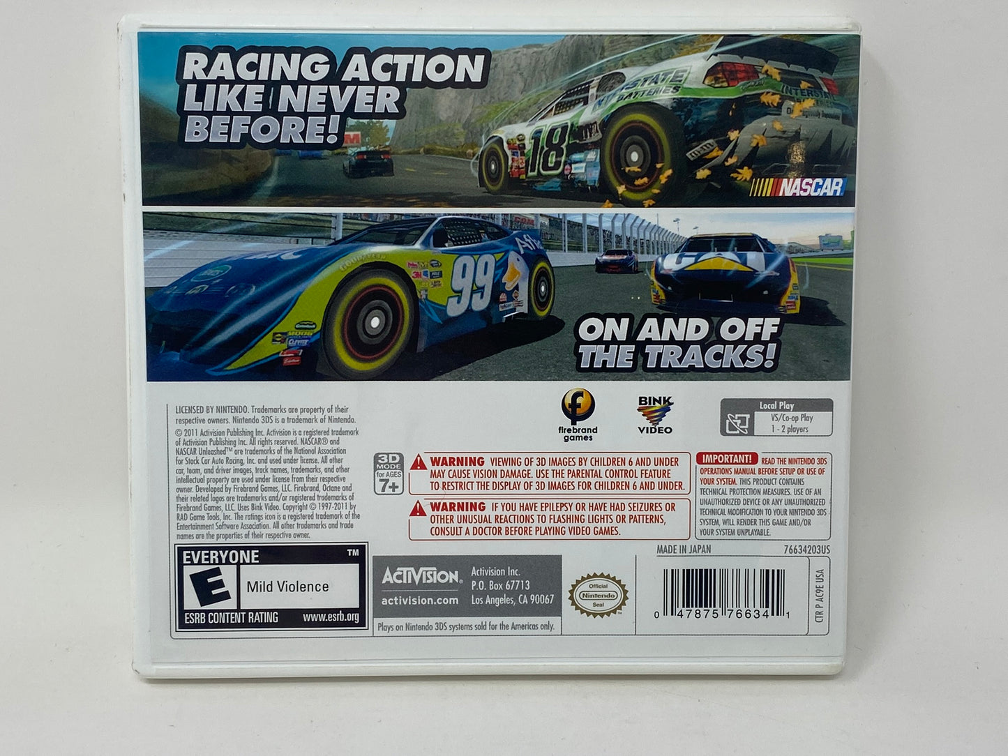 Nintendo 3DS - NASCAR Unleashed - Complete