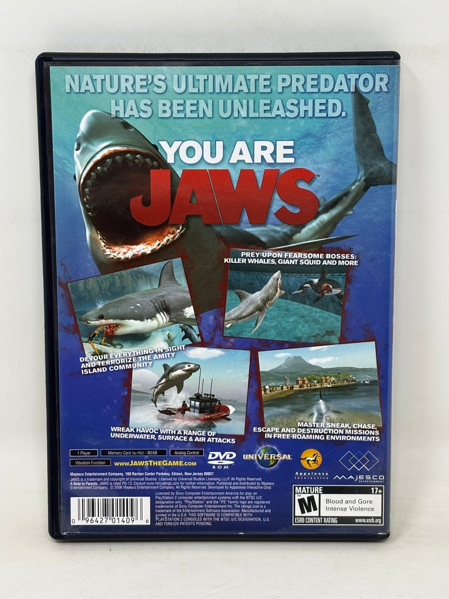 Sony PlayStation 2 - Jaws Unleashed - Complete