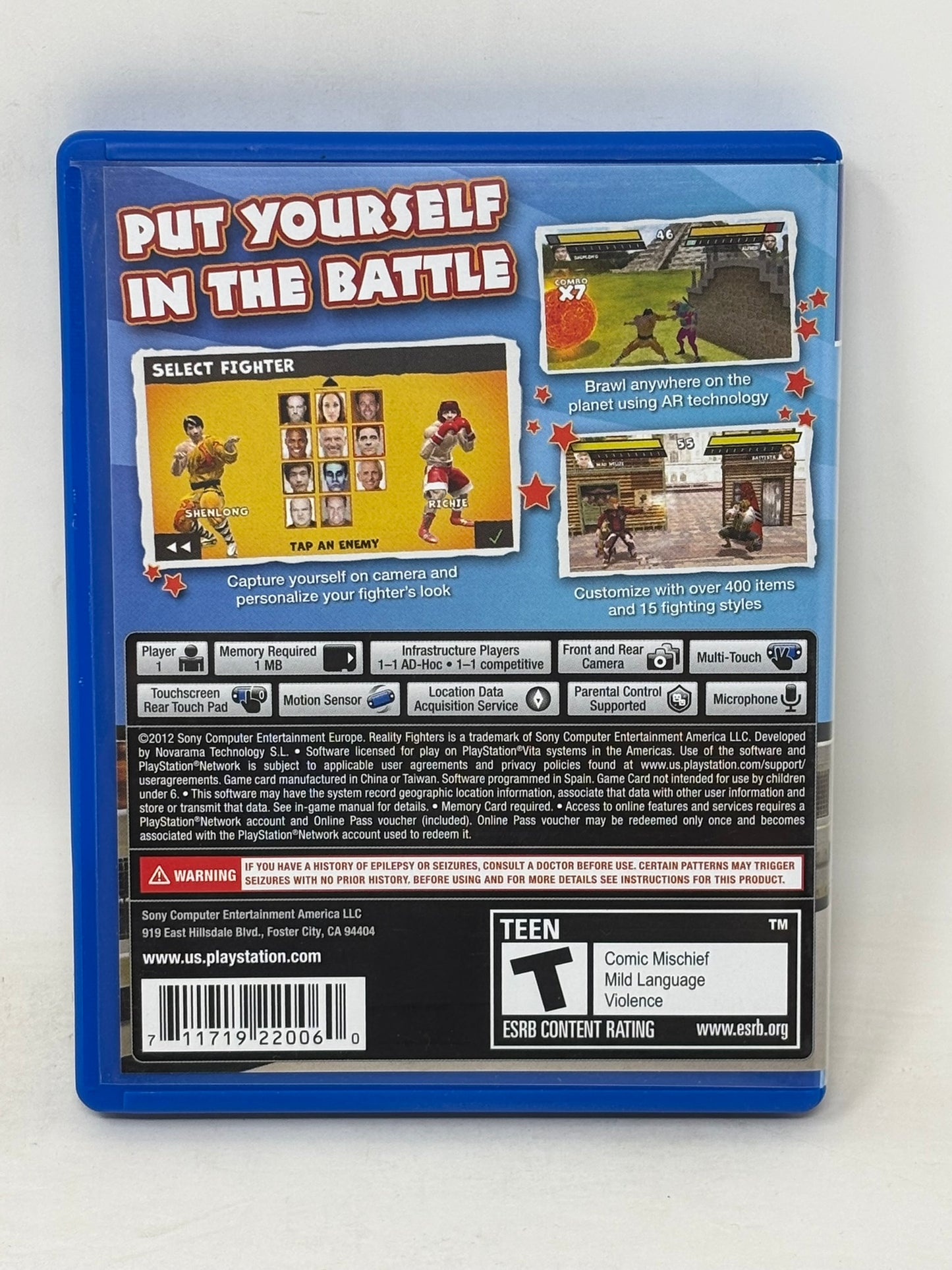 PlayStation Vita - Reality Fighters