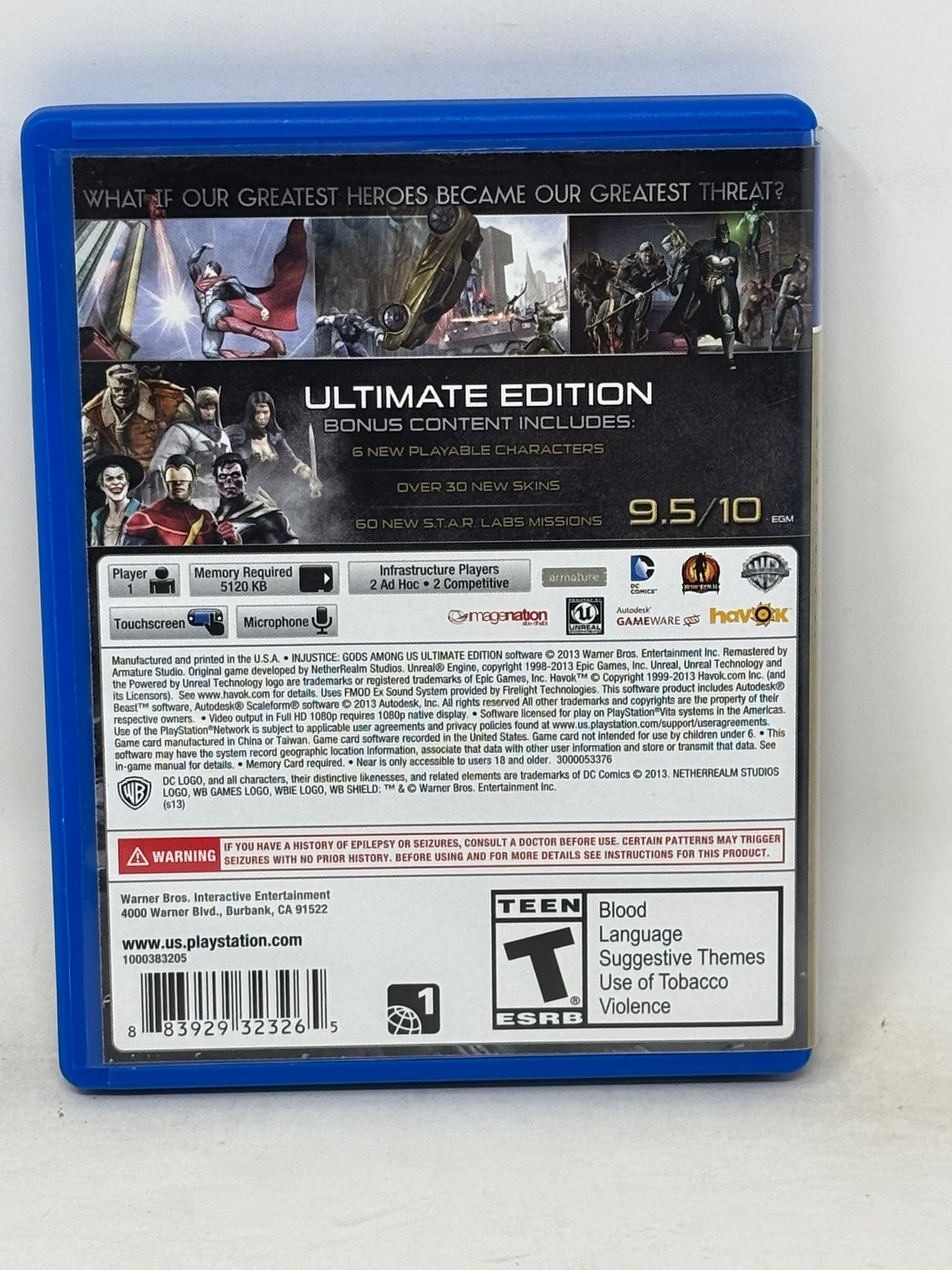 PlayStation Vita - Injustice Gods Among Us (Ultimate Edition)