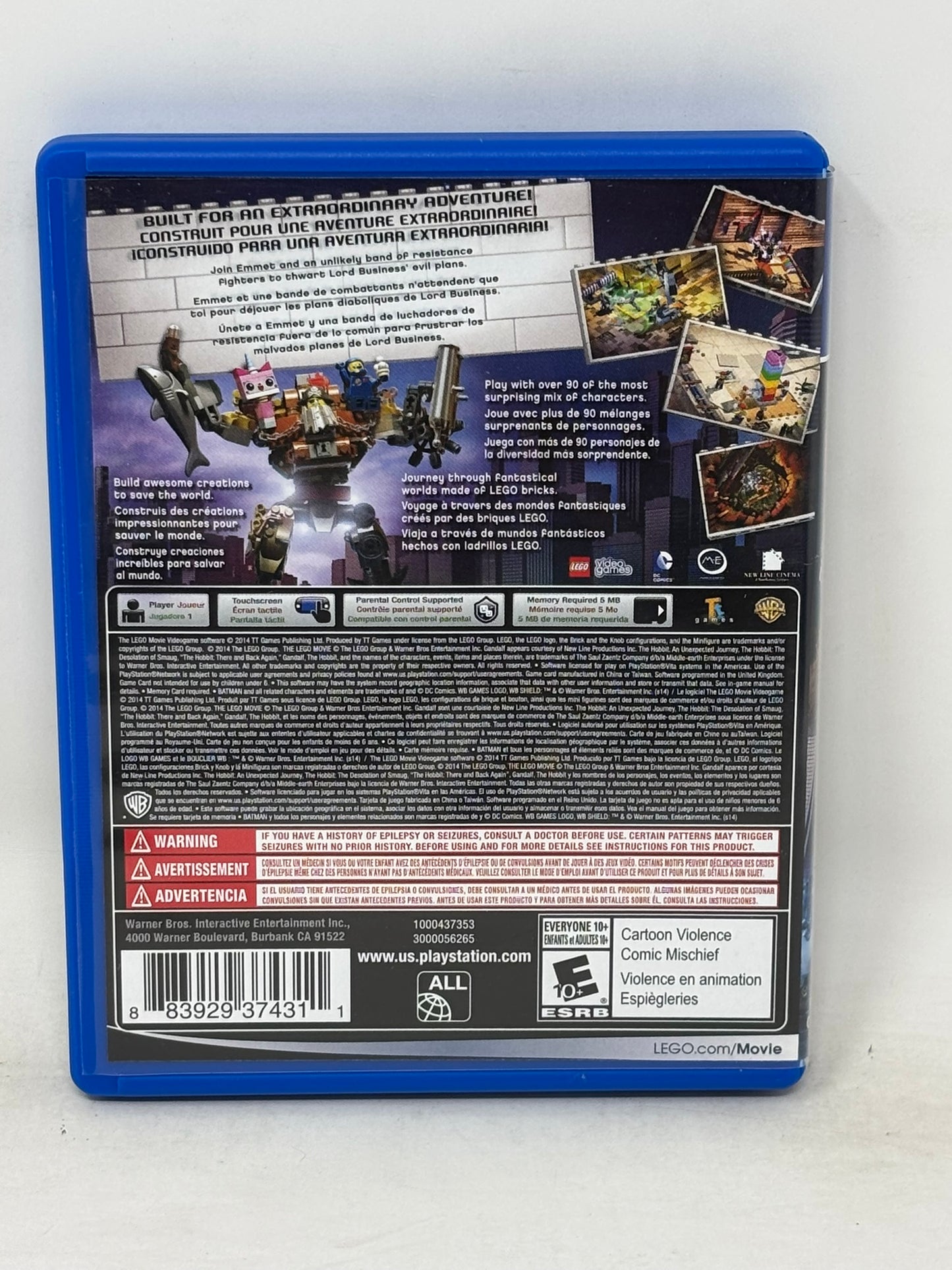 PlayStation Vita - LEGO The Movie Video Game
