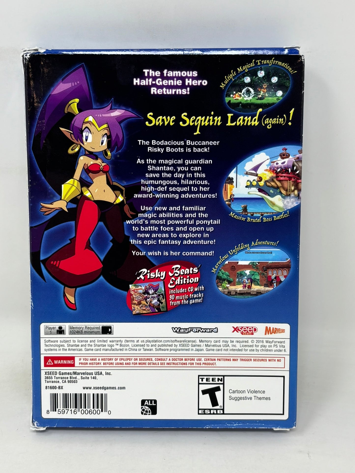 PlayStation Vita - Shantae Half Genie Hero (Risky Beats Edition) Complete