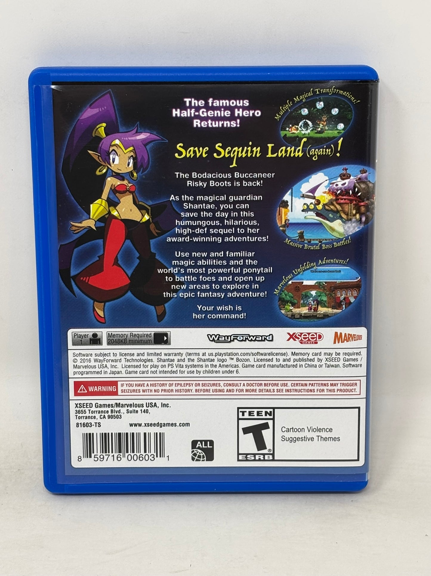 PlayStation Vita - Shantae Half Genie Hero (Risky Beats Edition) Complete