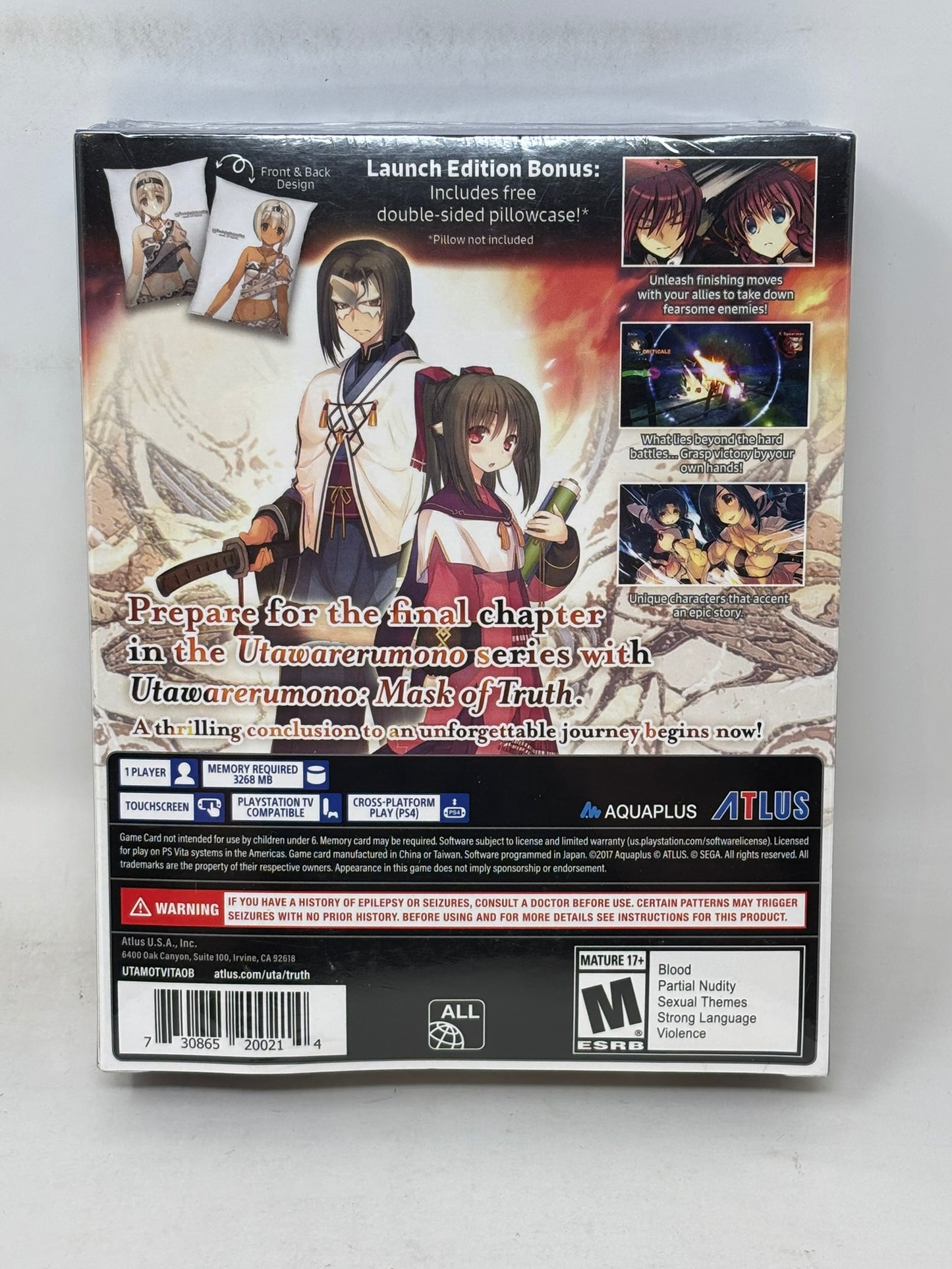 PlayStation Vita - Utawarerumono Mask of the Truth Launch Edition - Sealed