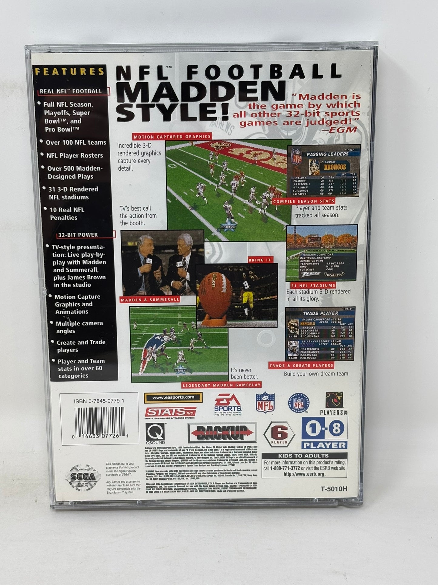 Sega Saturn - Madden 97 - Complete