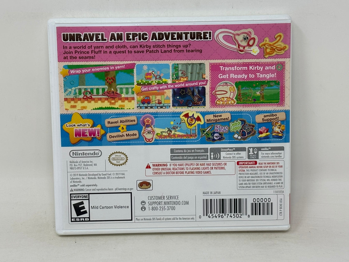 Nintendo 3DS - Kirby's Extra Epic Yarn