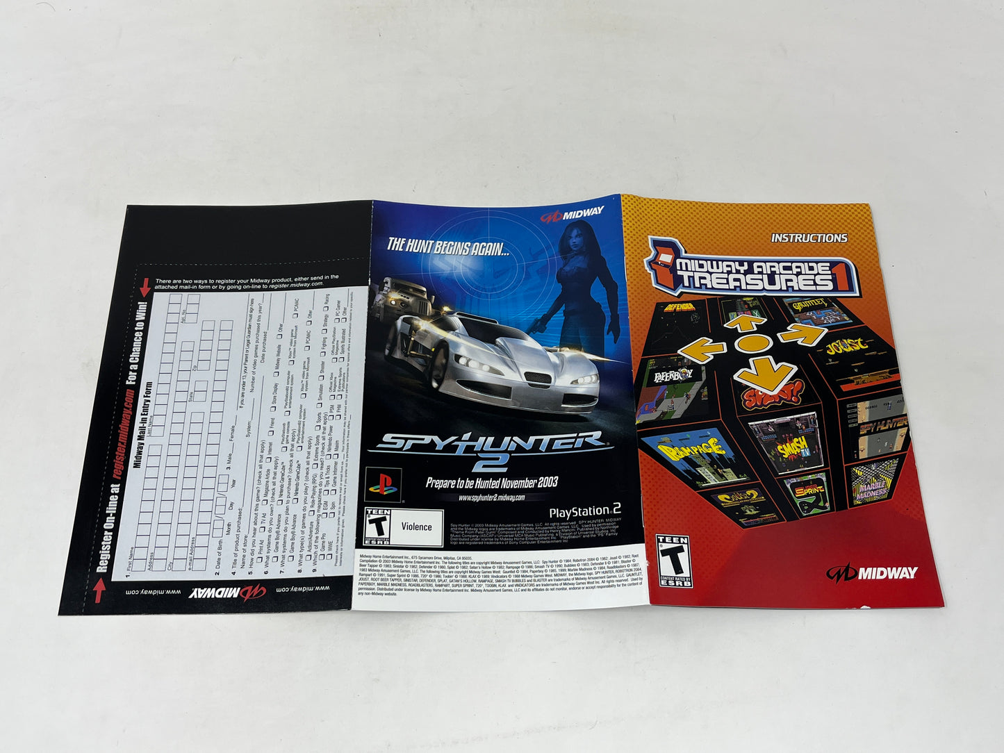 Sony PlayStation 2 - Midway Arcade Treasures 1 - Complete