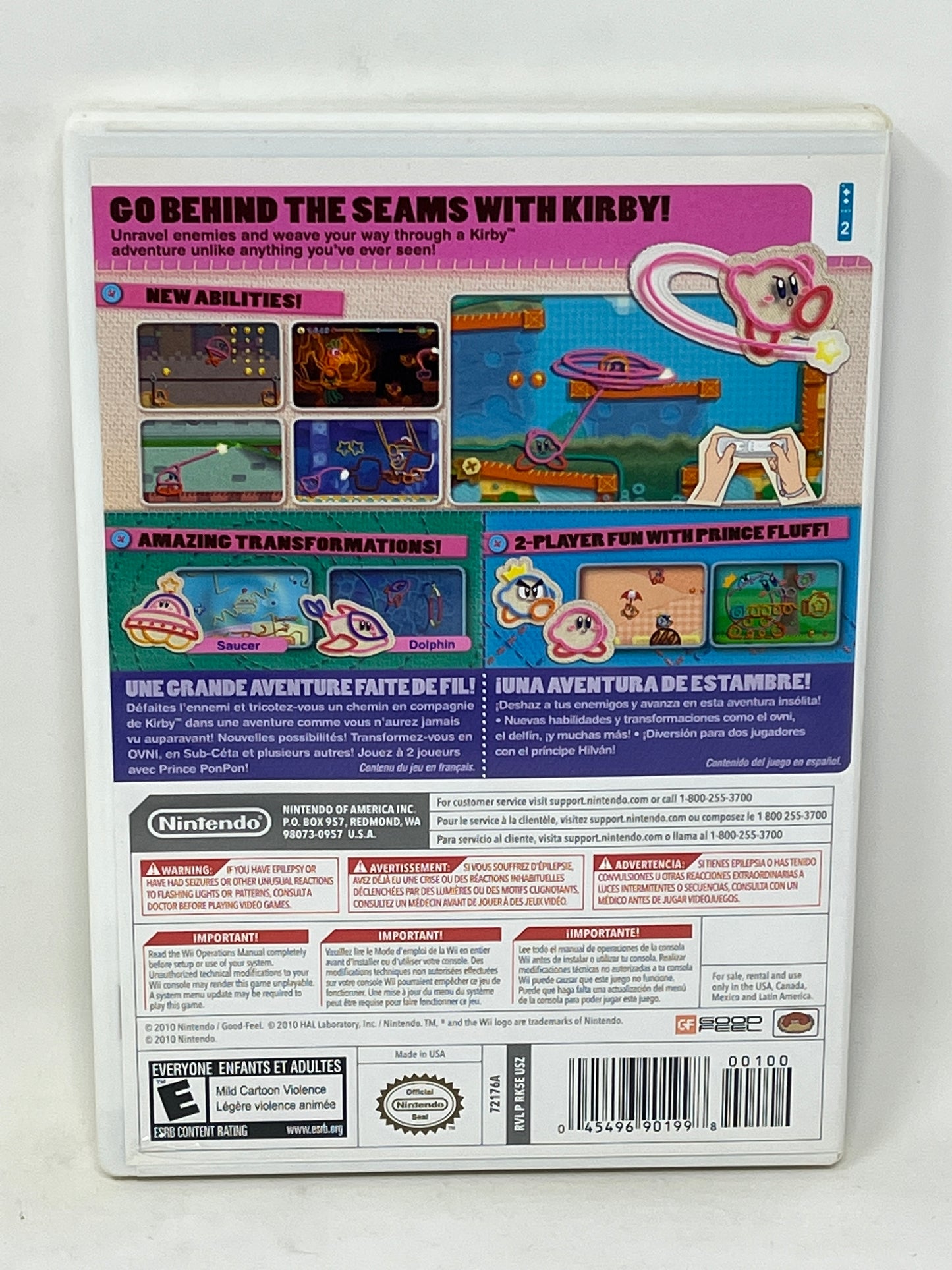 Nintendo Wii - Kirby's Epic Yarn - Complete