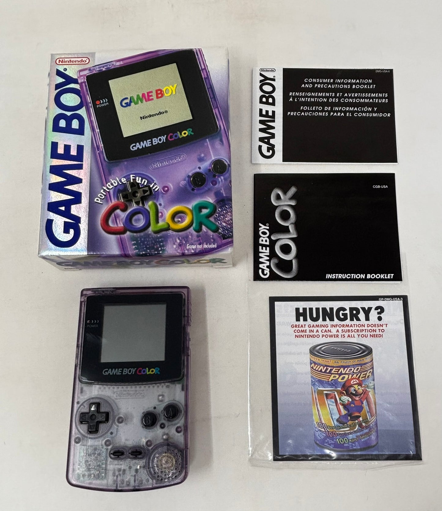 Nintendo Game Boy Color Atomic Purple - Complete