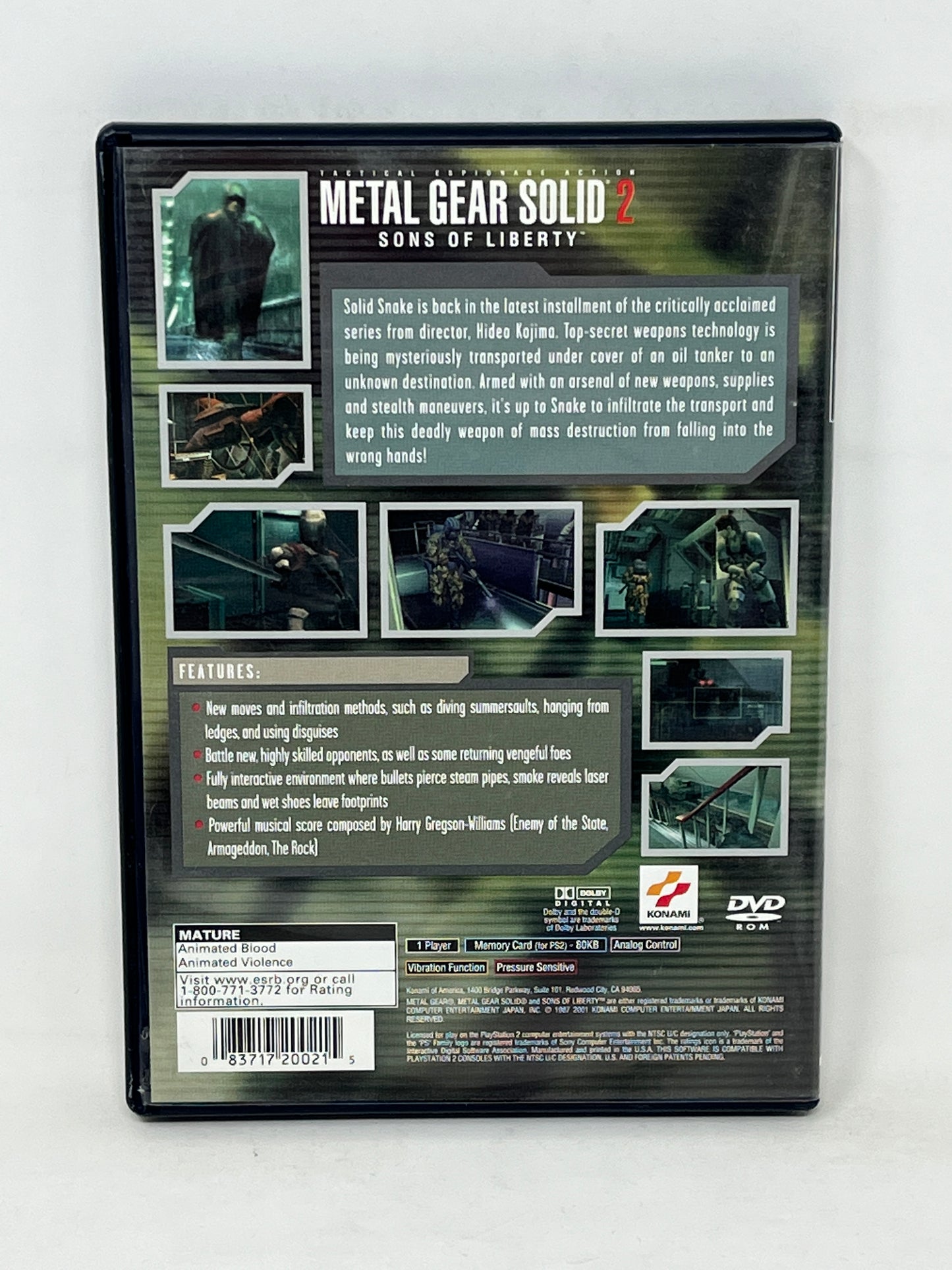 Sony PlayStation 2 - Metal Gear Solid 2: Sons of Liberty - Complete