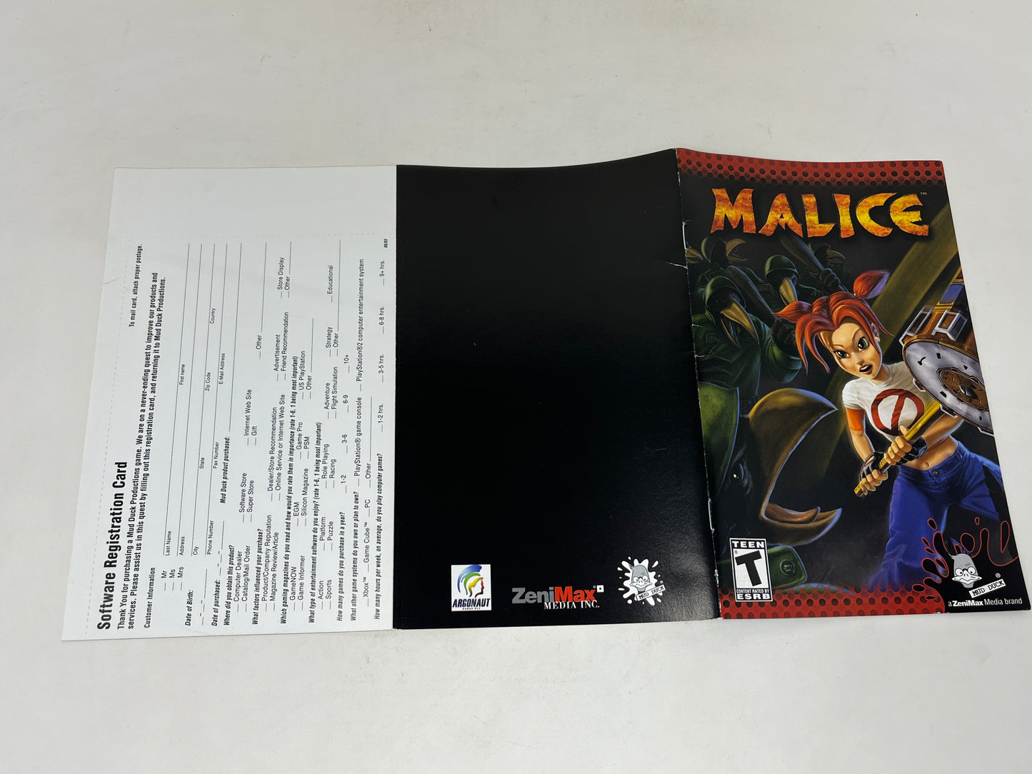 Sony PlayStation 2 - Malice - Complete