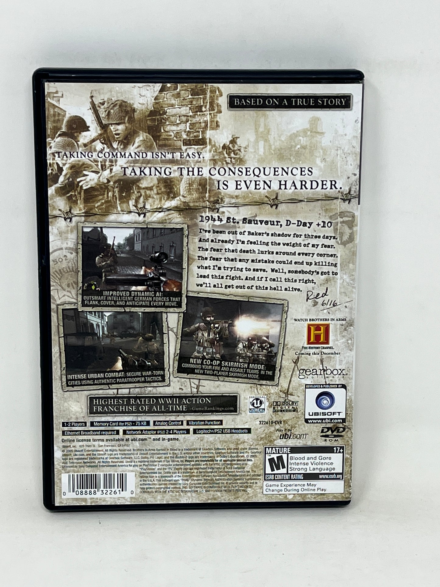 Sony PlayStation 2 - Brothers in Arms: Earned in Blood - Complete