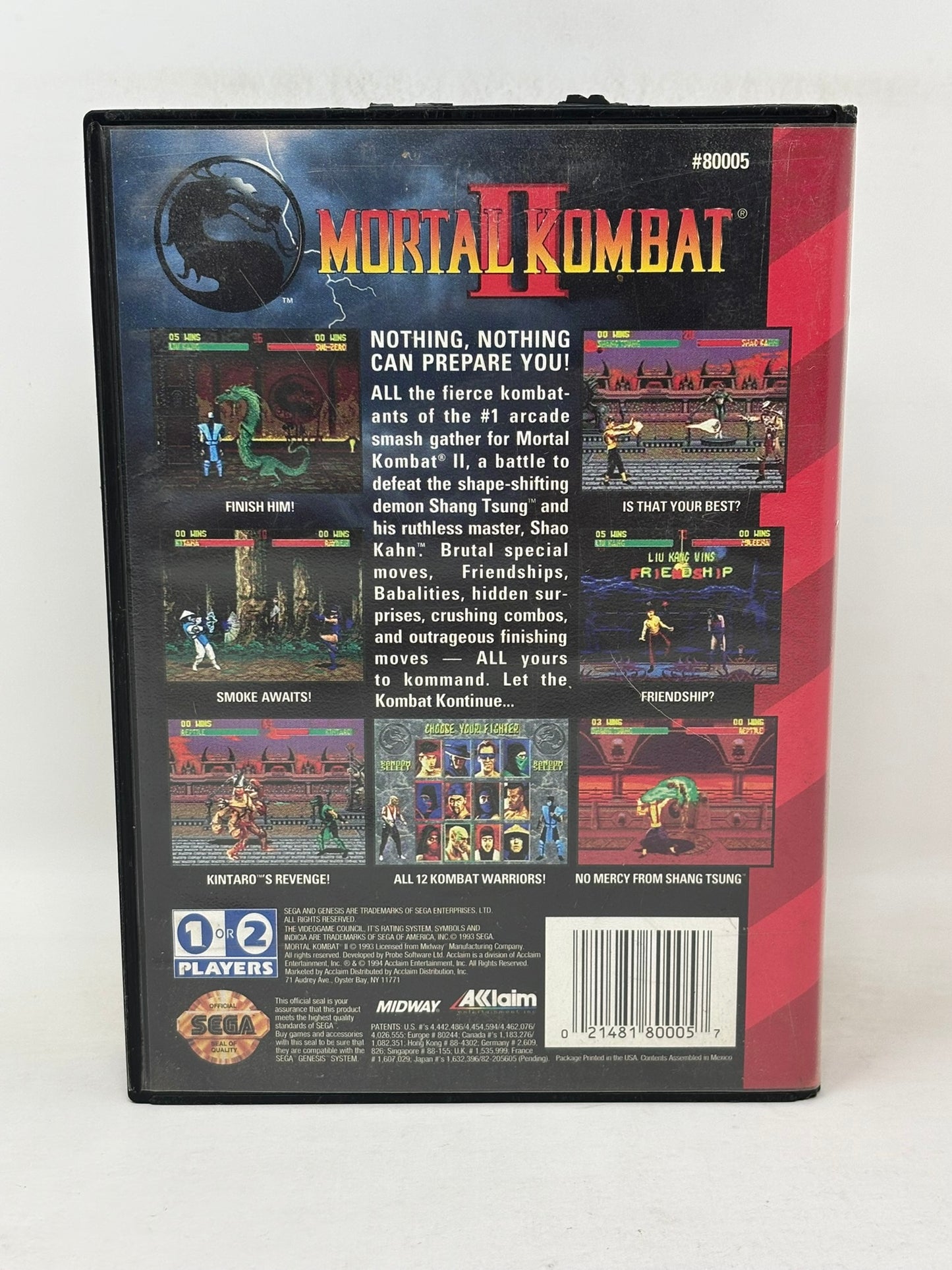 Sega Genesis - Mortal Kombat II 2 - Complete