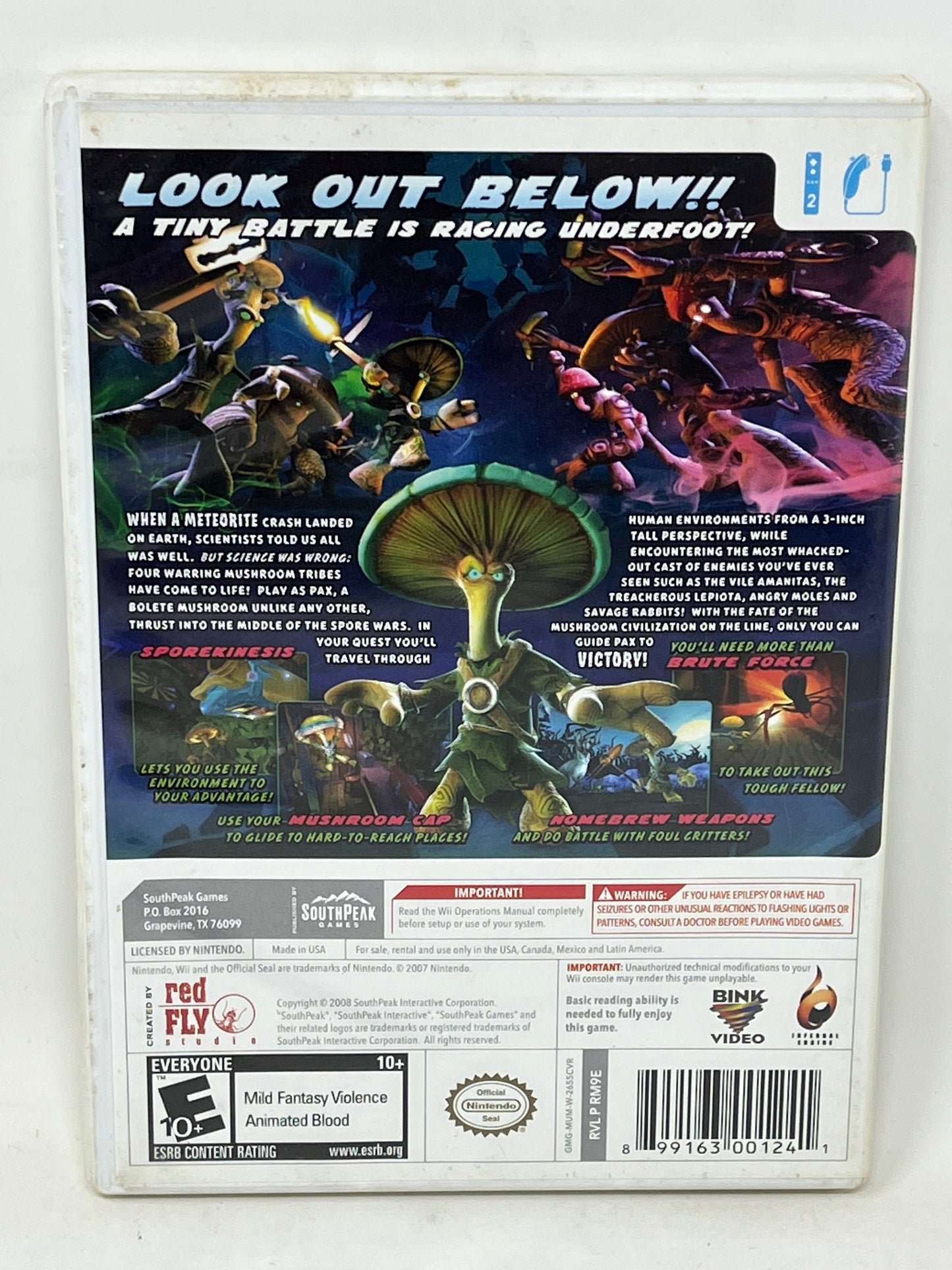 Nintendo Wii - Mushroom Men The Spore Wars - Complete