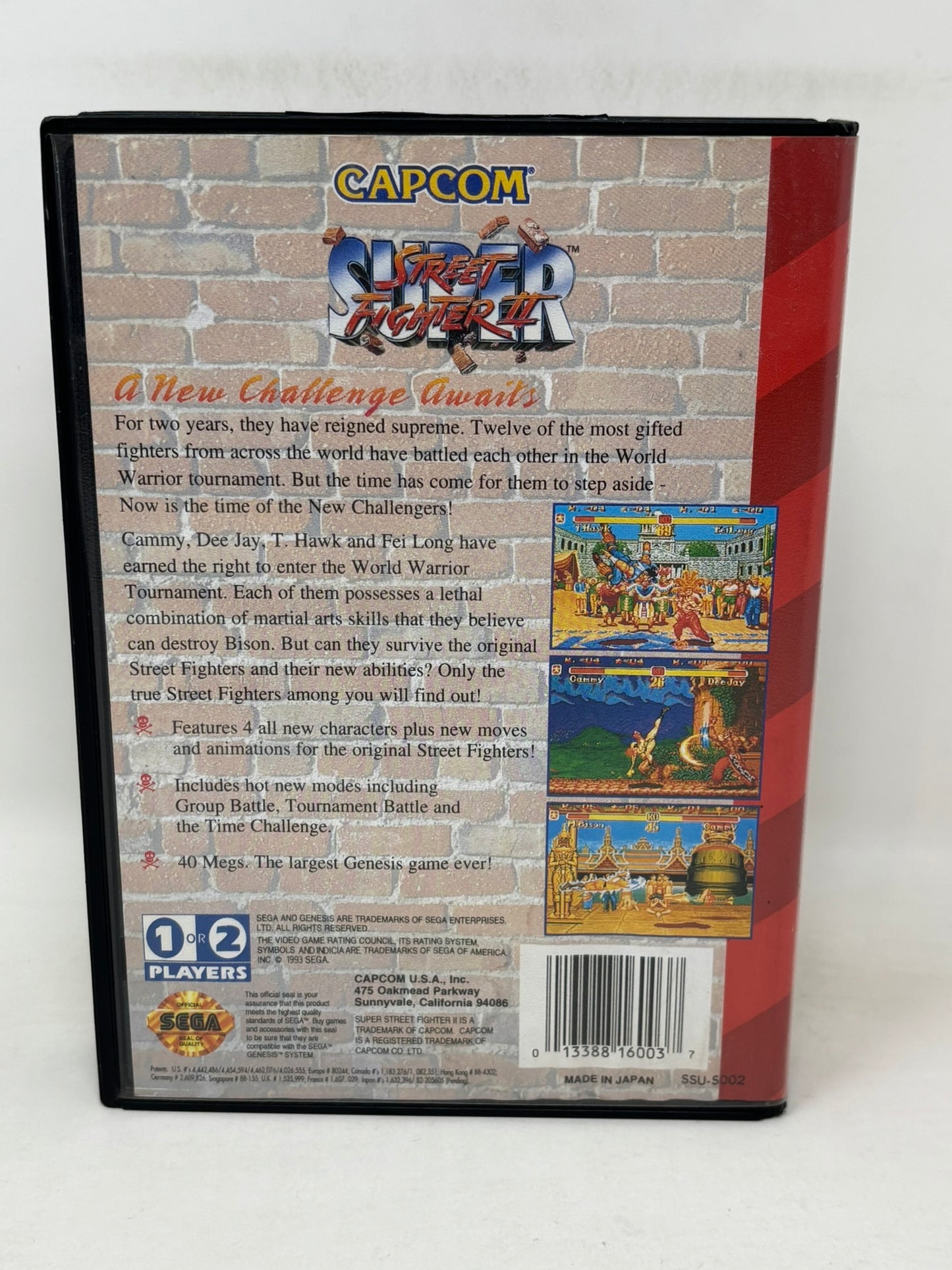 Sega Genesis - Super Street Fighter II 2 - Complete