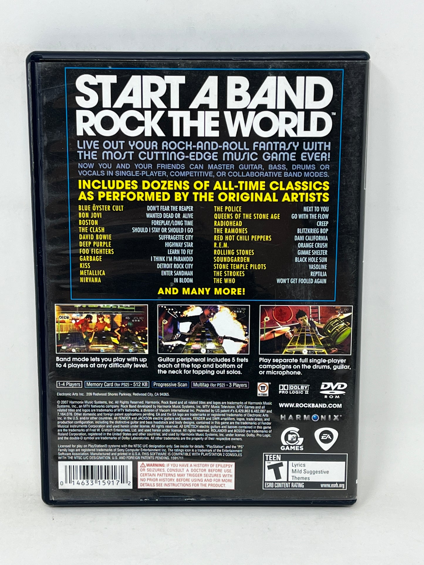 Sony PlayStation 2 - Rock Band - Complete