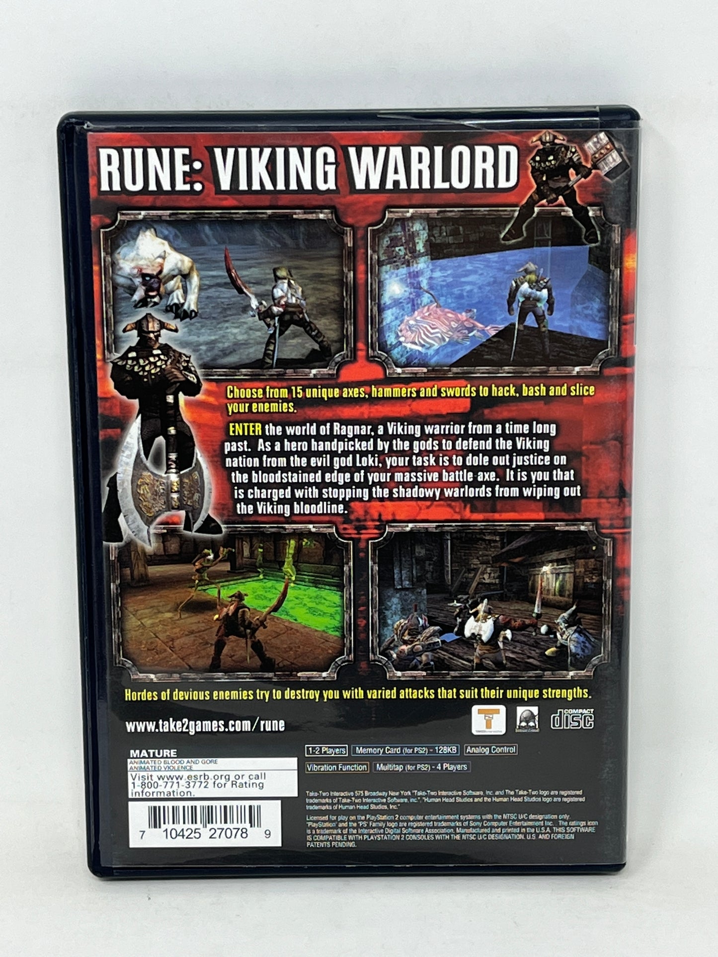 Sony PlayStation 2 - Rune Viking Warlord - Complete