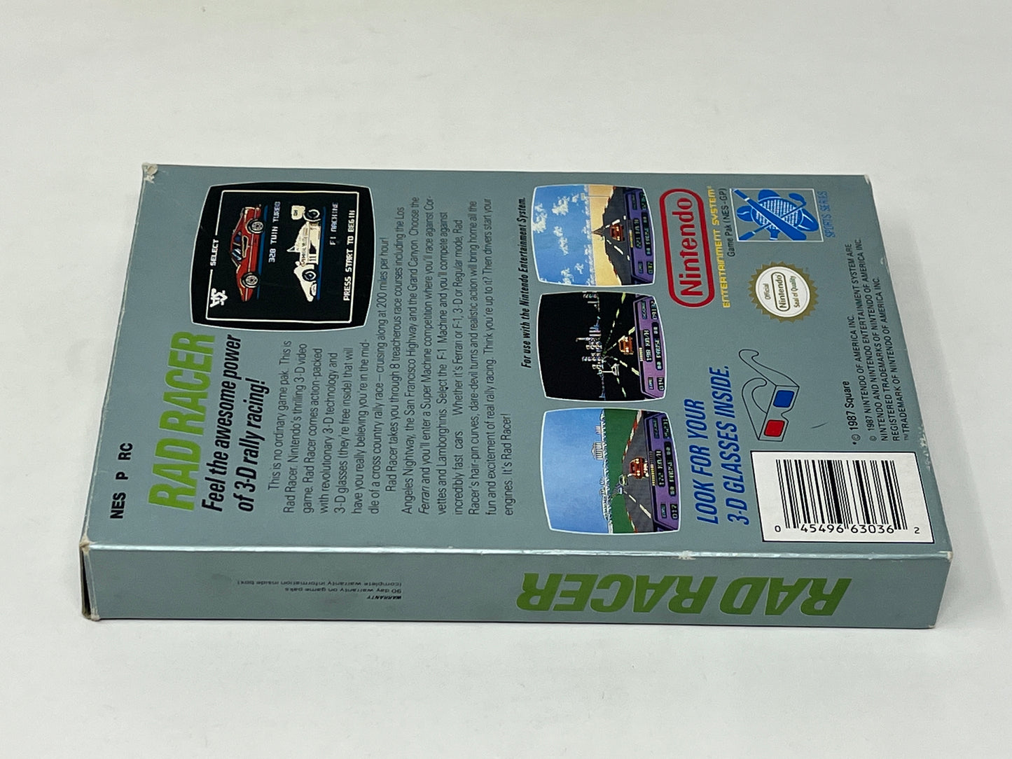 NES Nintendo - Rad Racer - Complete