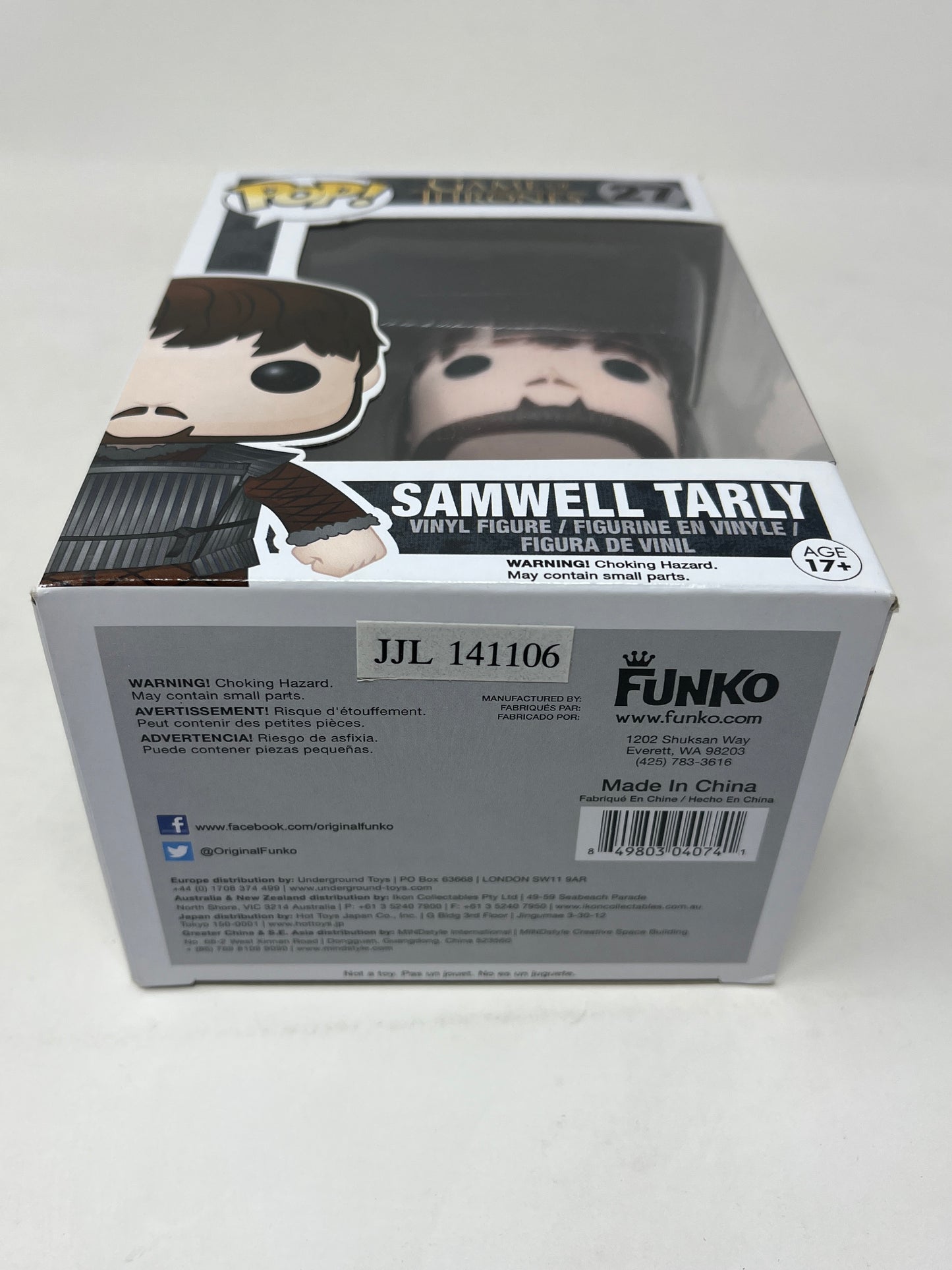 New Funko Pop - Samwell Tarly 27 - Game of Thrones