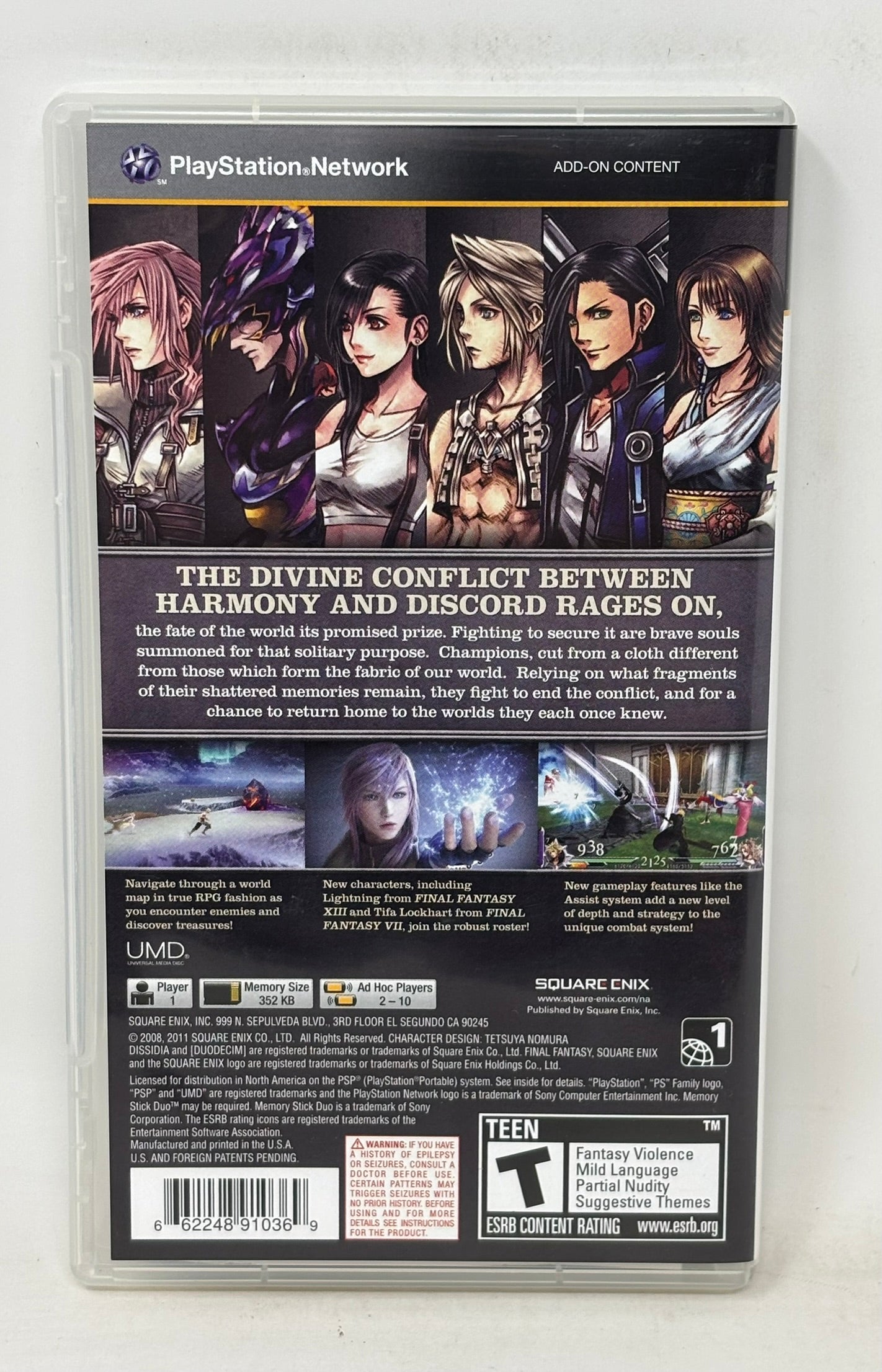 Sony PSP - Dissidia 012: Duodecim Final Fantasy - Complete