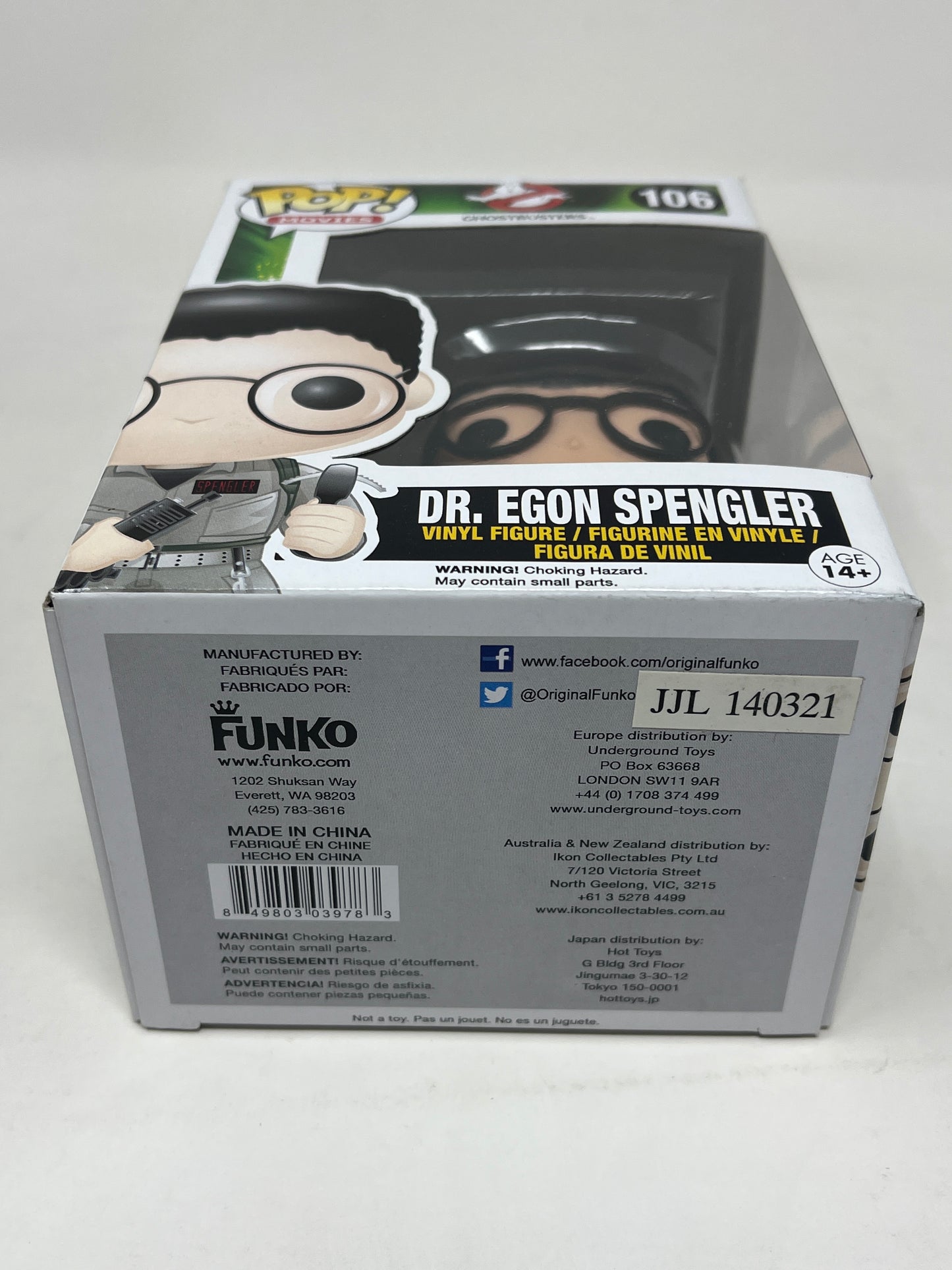 New Funko Pop - Dr. Egon Spengler 106 - Ghostbusters