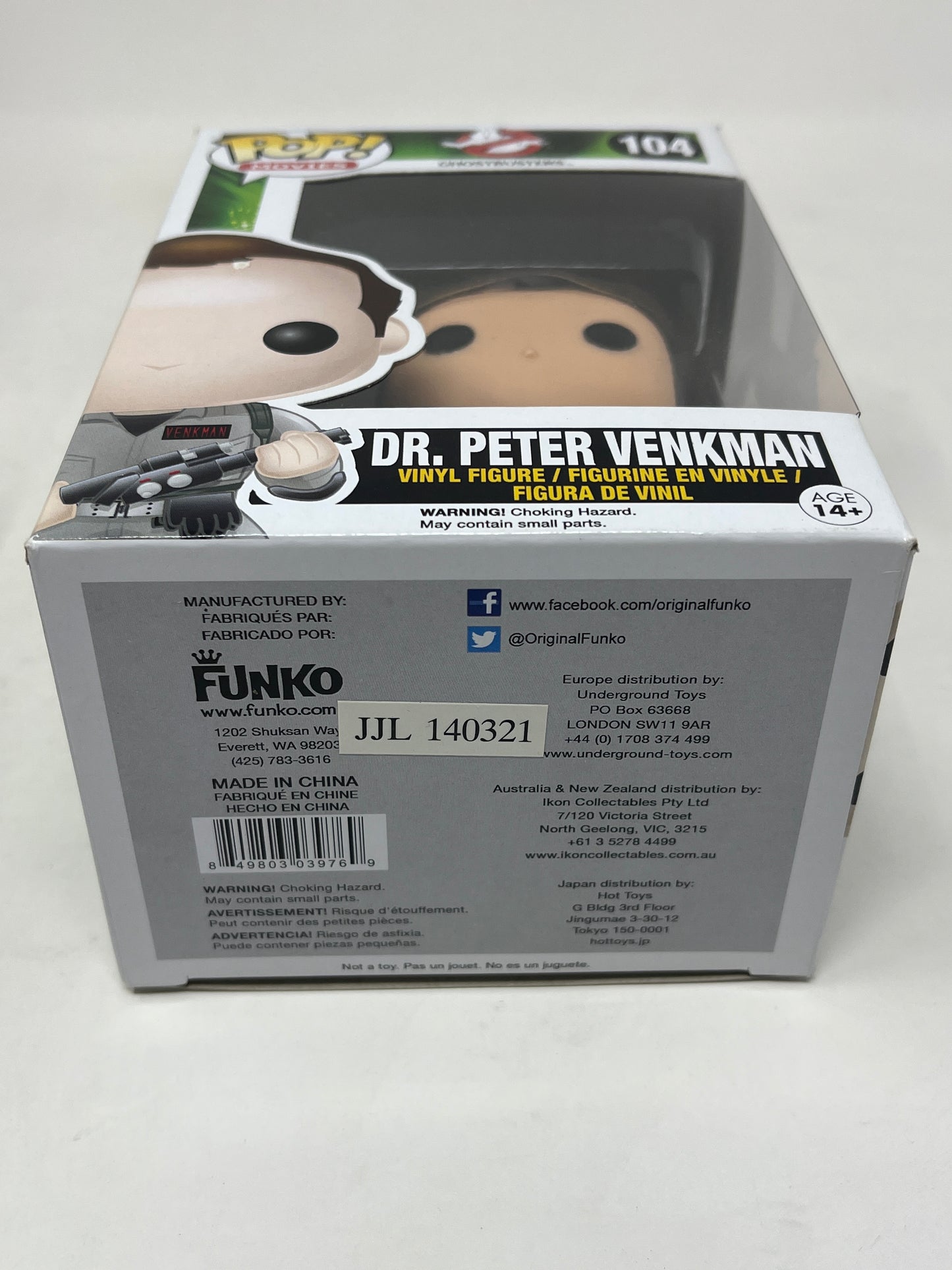 New Funko Pop - Dr. Peter Venkman 104 - Ghostbusters