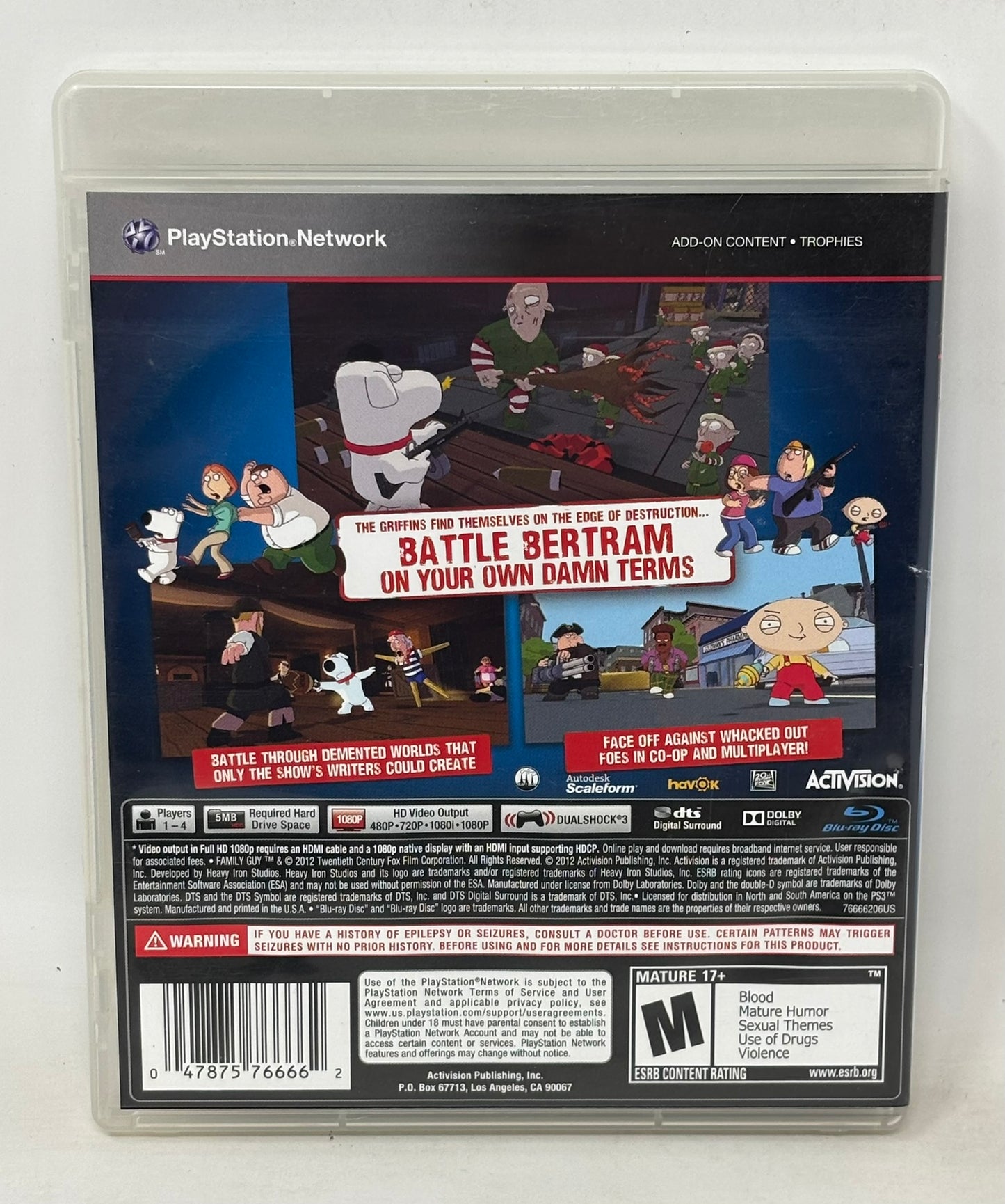 Sony PlayStation 3 - Family Guy Back to the Multiverse - Complete