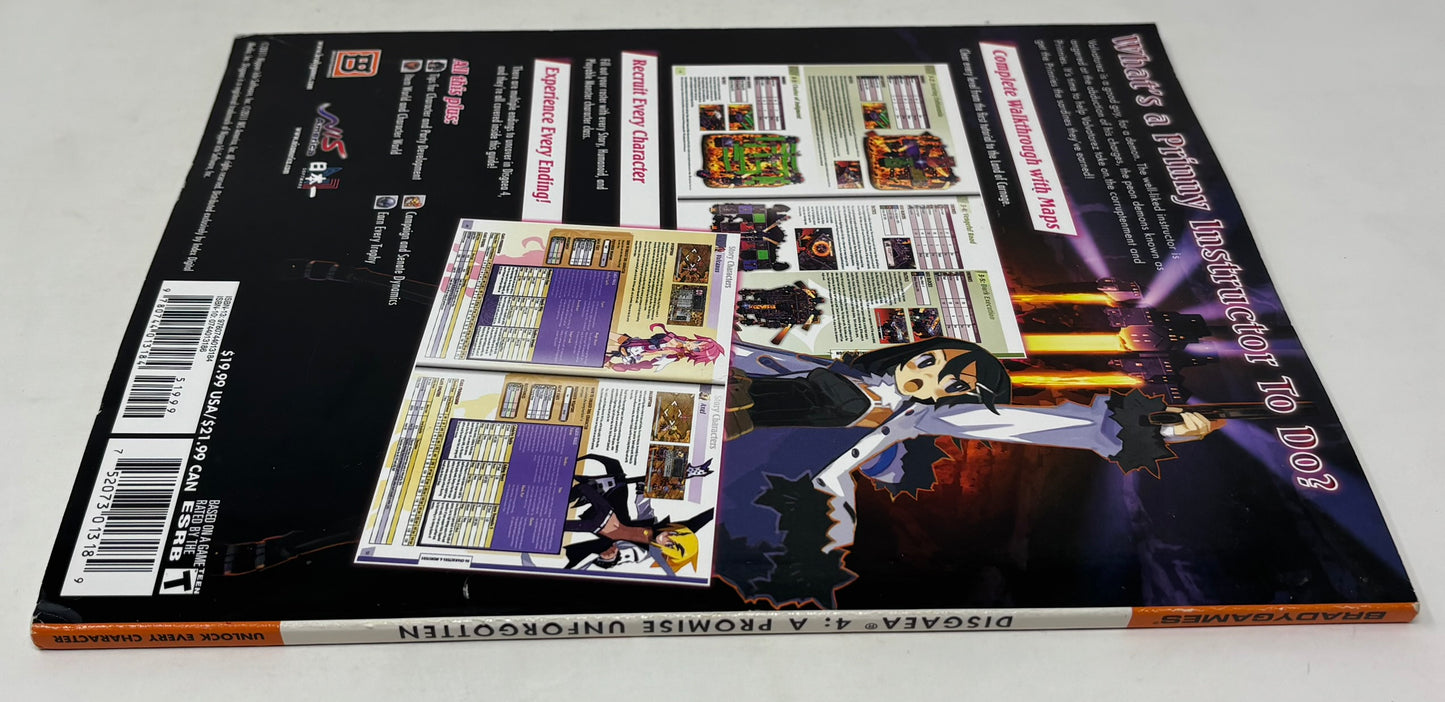 Disgaea 4 A Promise Unforgotten - Brady Games Official Strategy Guide