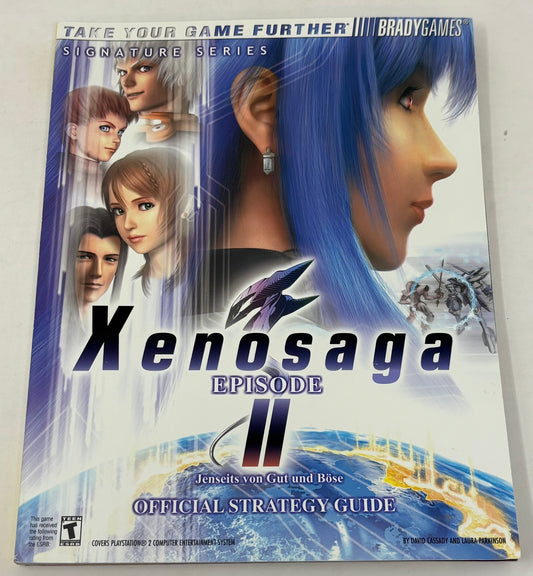 Sony PlayStation 2 - Xenosaga Episode II Brady Games Officai Strategy Guide w/ Poster