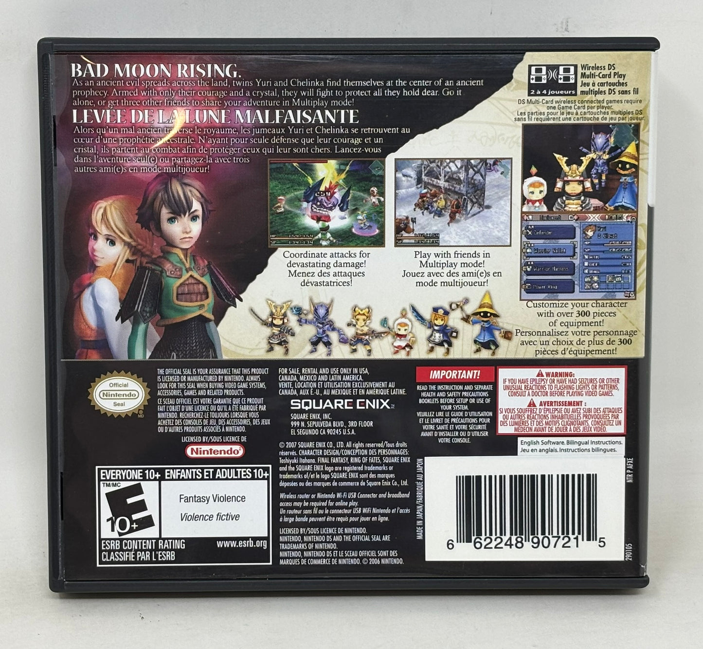 Nintendo DS - Final Fantasy Crystal Chronicles: Rings of Fate - Complete