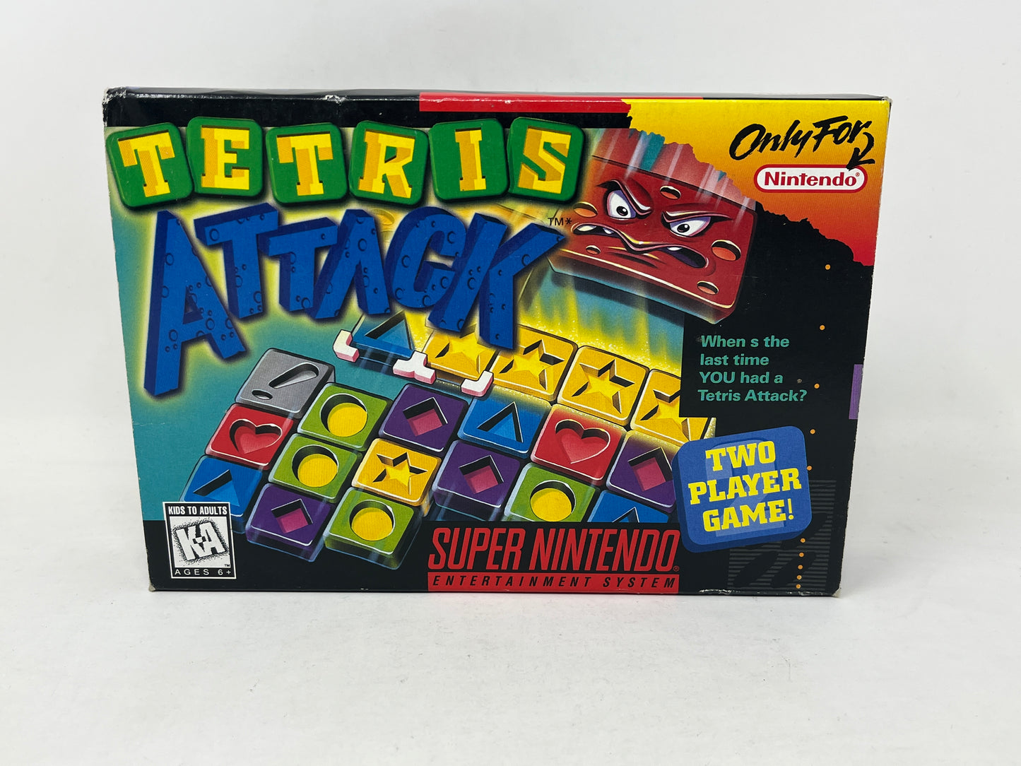 SNES Super Nintendo - Tetris Attack - In Box