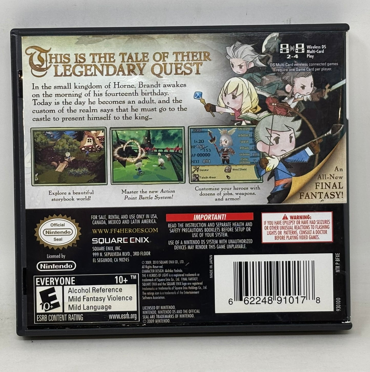 Nintendo DS - Final Fantasy: The 4 Heroes of Light - Complete
