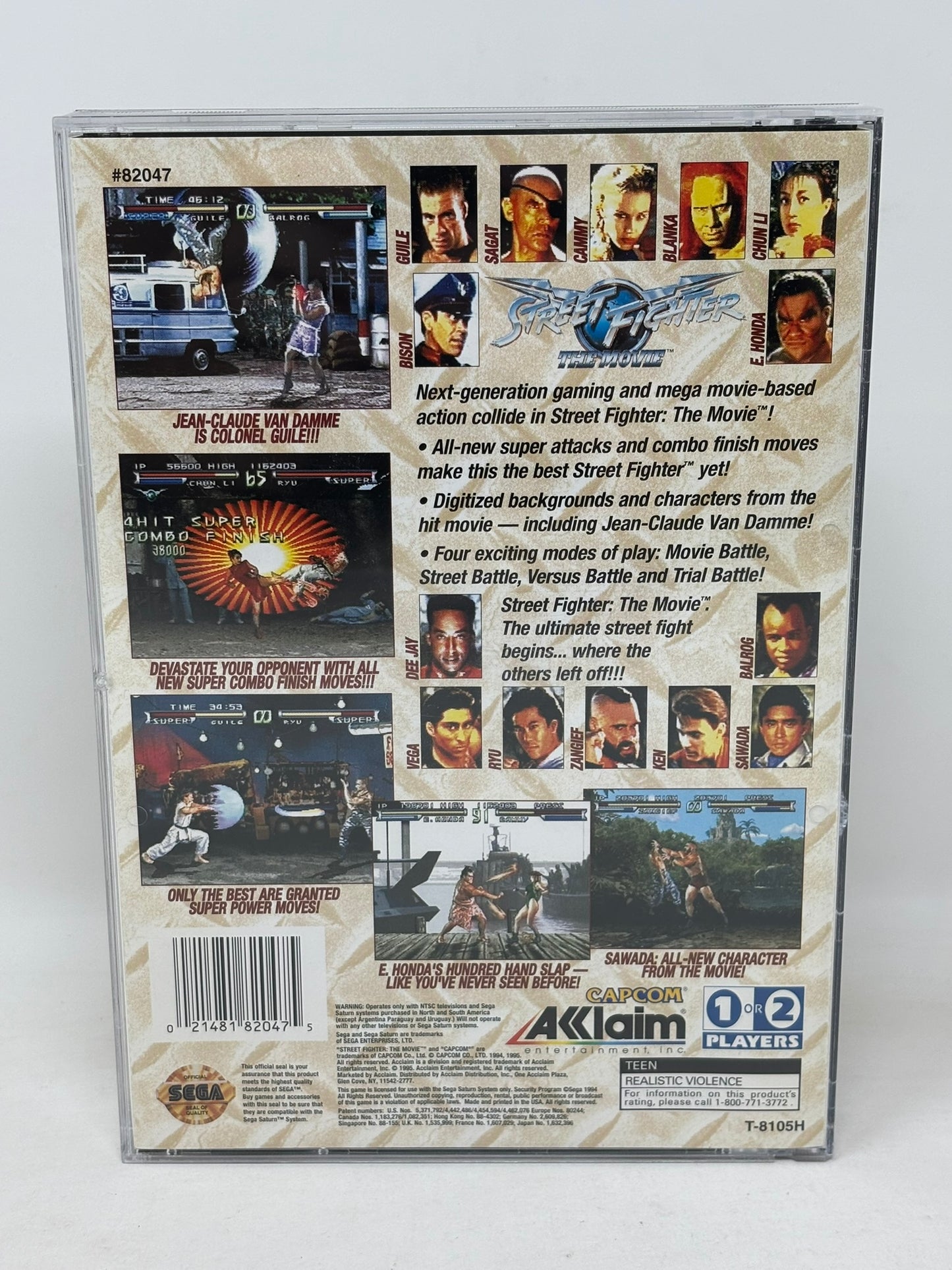 Sega Saturn - Street Fighter The Movie - Complete
