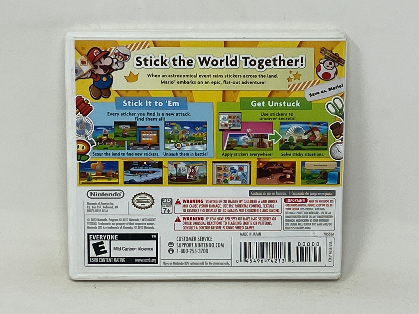 Nintendo 3DS - Paper Mario Sticker Star - Complete