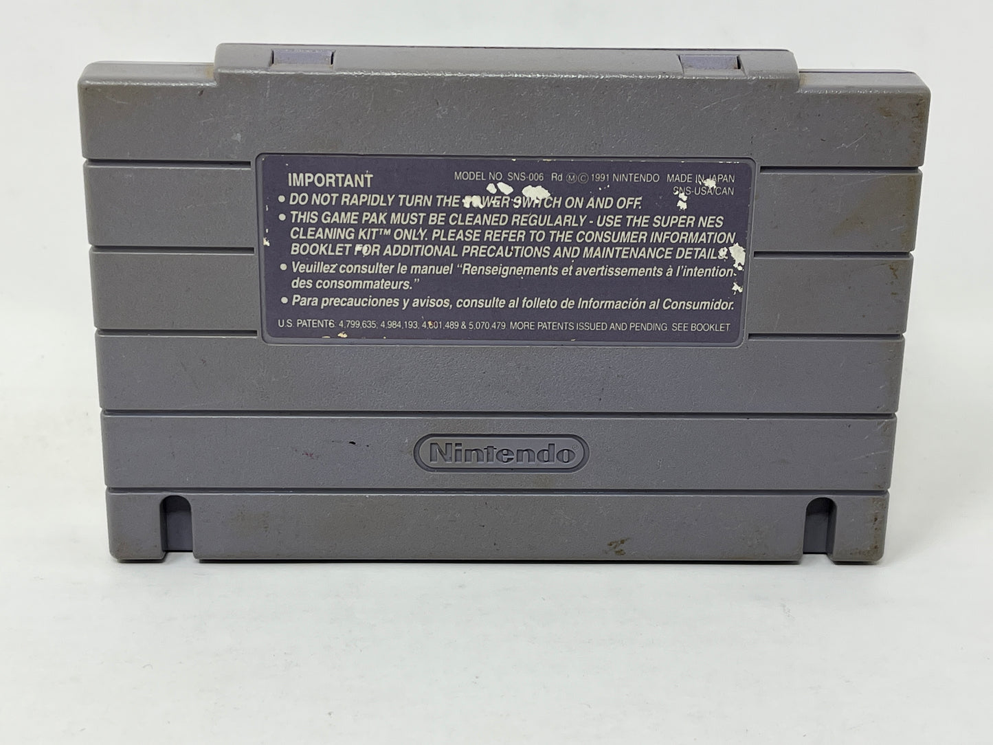 SNES Super Nintendo - TMNT IV 4 Turtles in Time