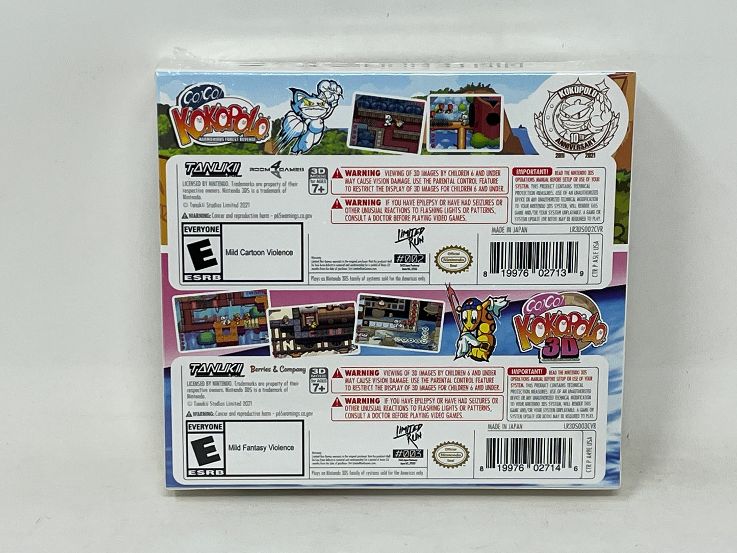 Nintendo 3DS - Go! Go! Kokopolo Anniversary Collection - Brand New / Sealed