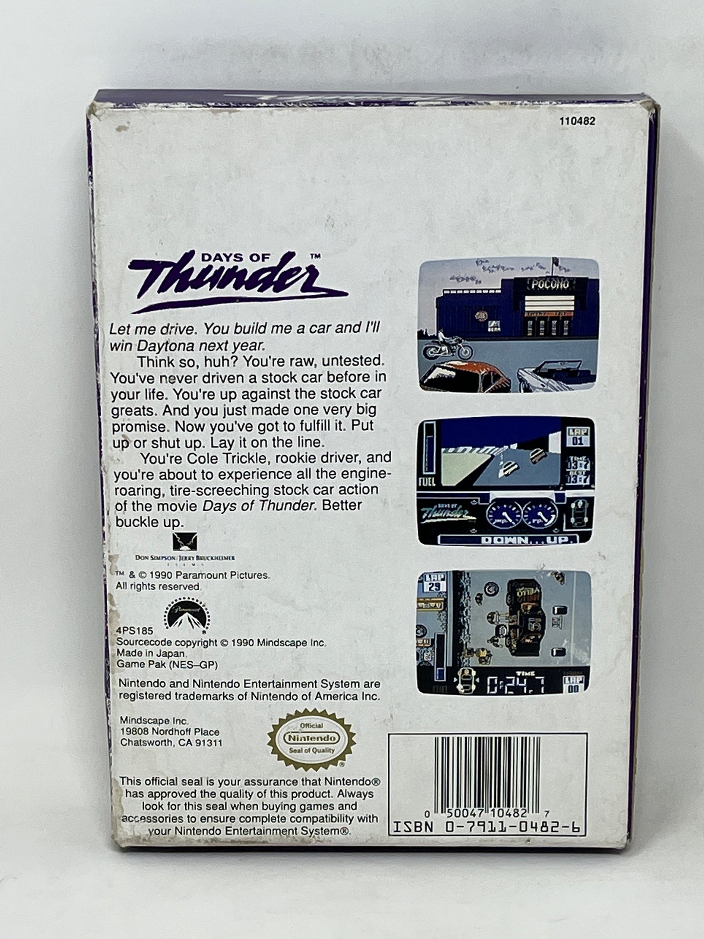 NES Nintendo - Days of Thunder - Complete